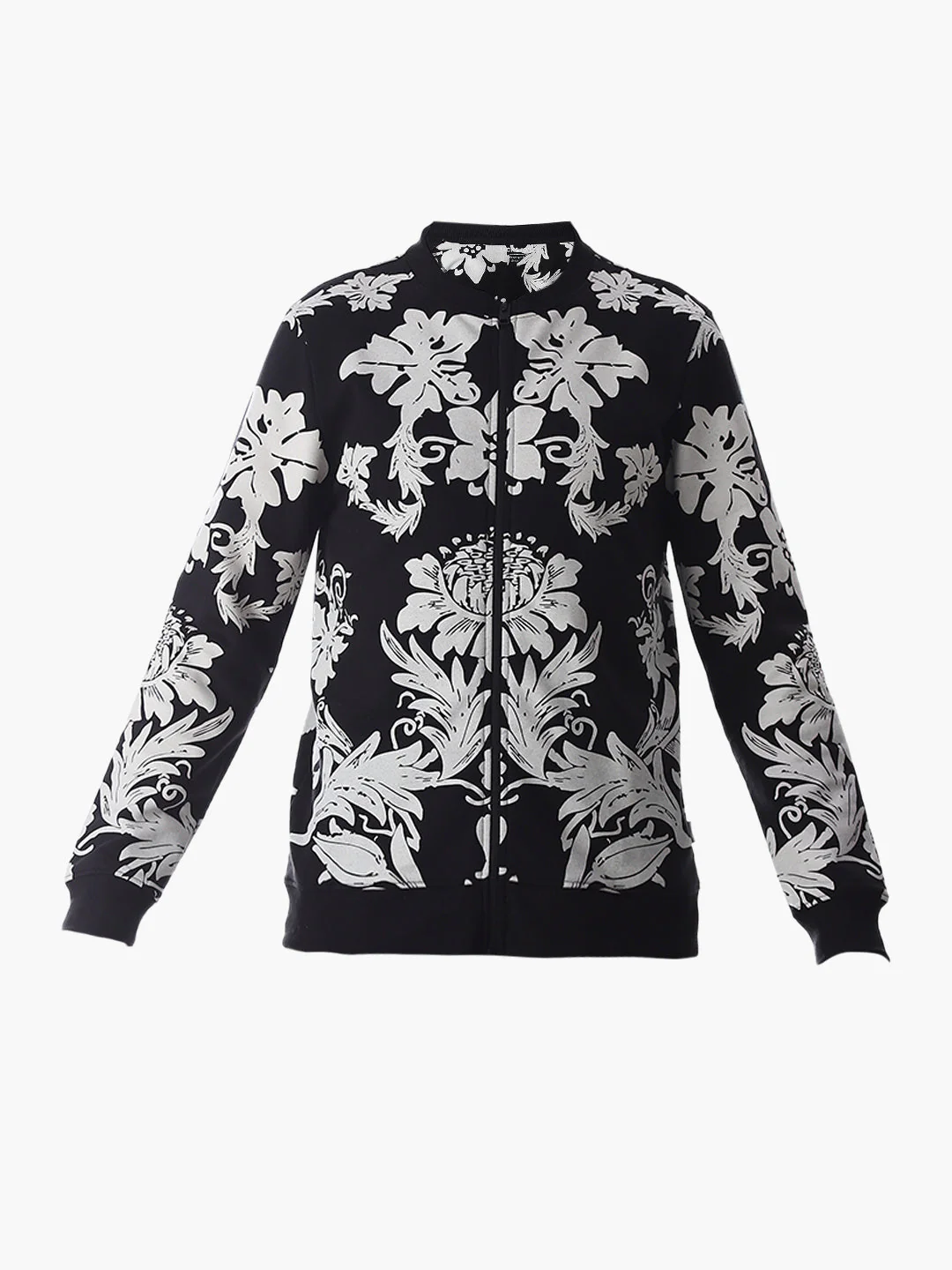 Printed Front Open Sweatshirt - Image 7