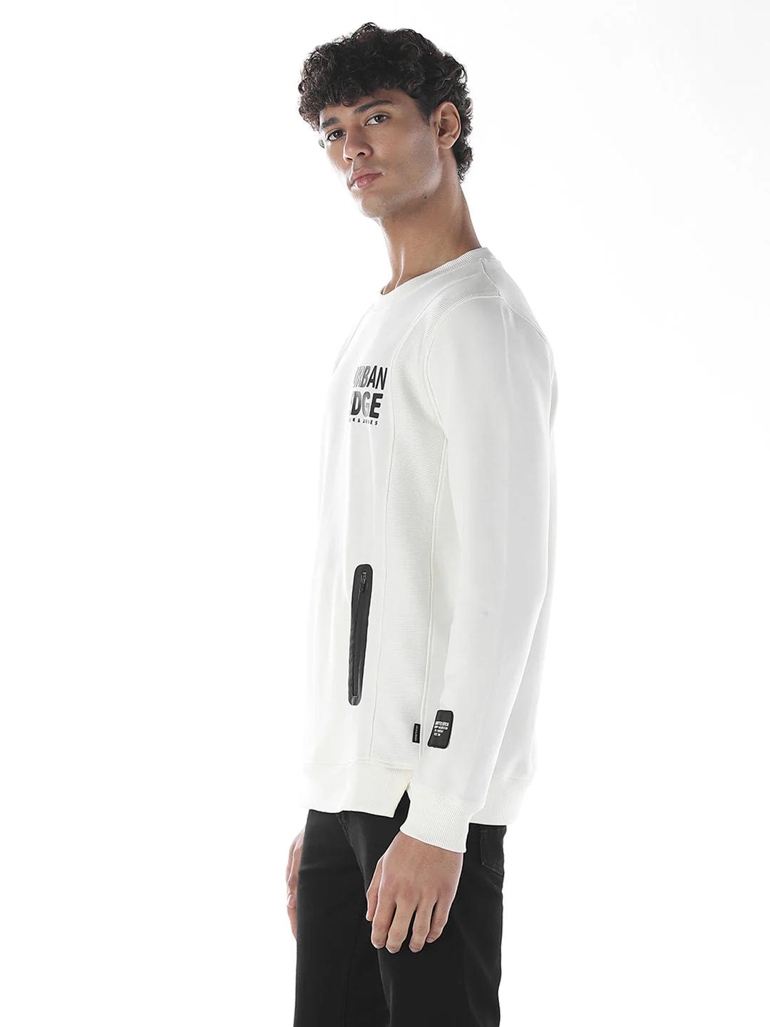 White Printed Sweatshirt - Image 3