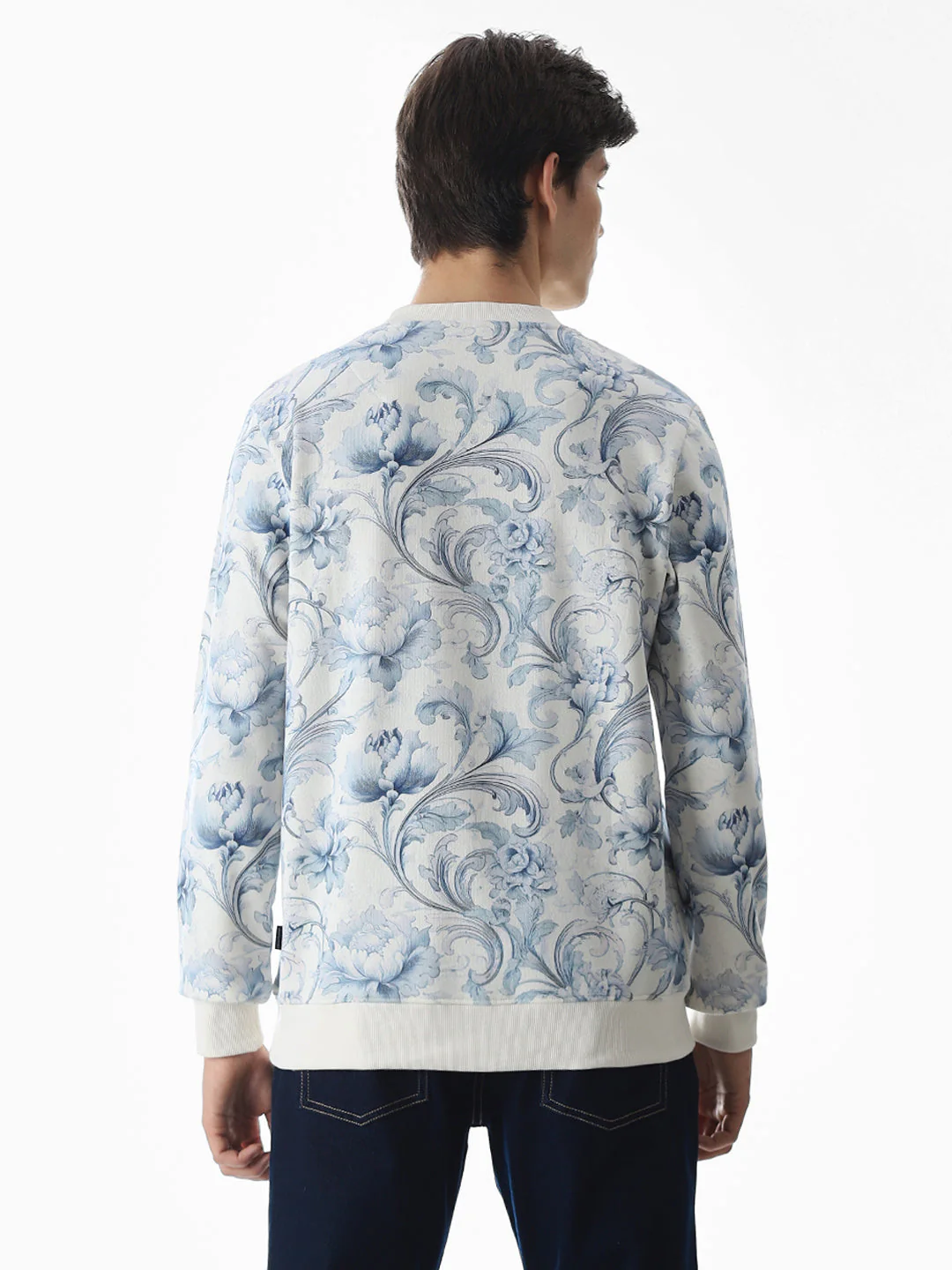Printed Crew Neck Sweatshirt - Image 4