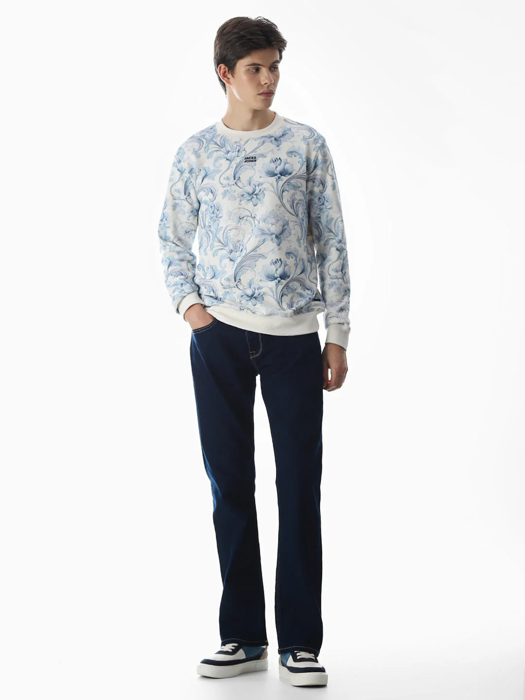 Printed Crew Neck Sweatshirt - Image 6