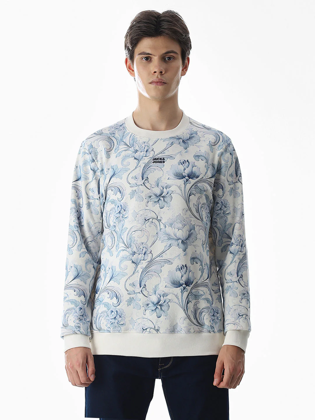 Printed Crew Neck Sweatshirt - Image 8