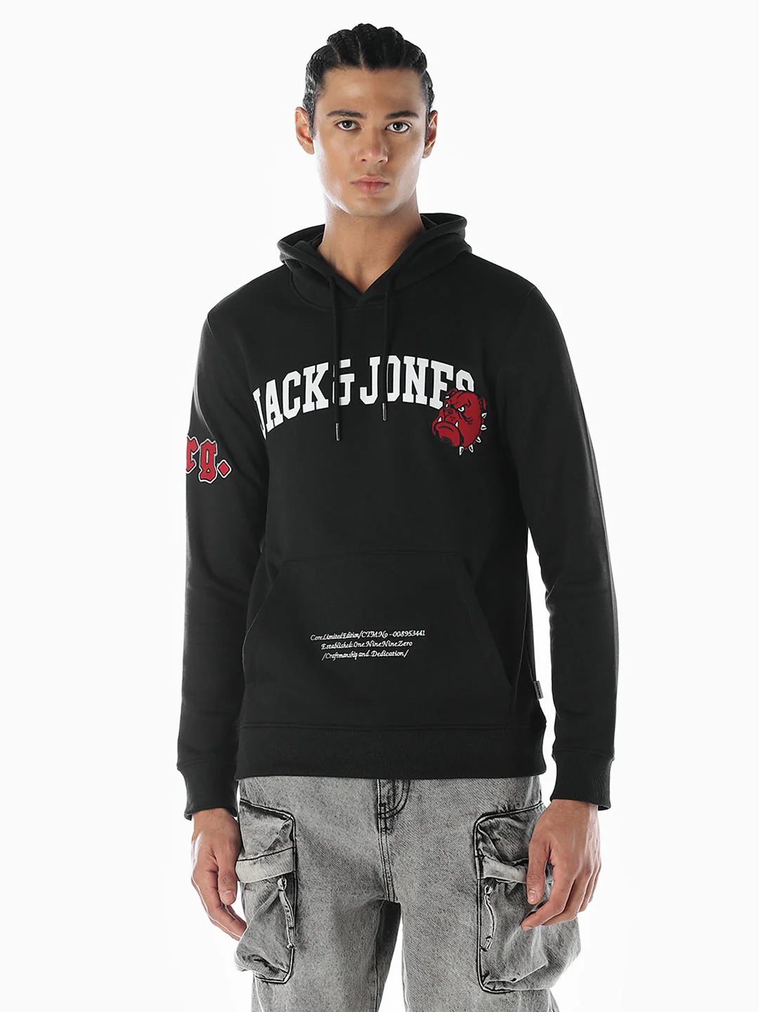 Applique Patchwork Oversized Hoodie - Image 2