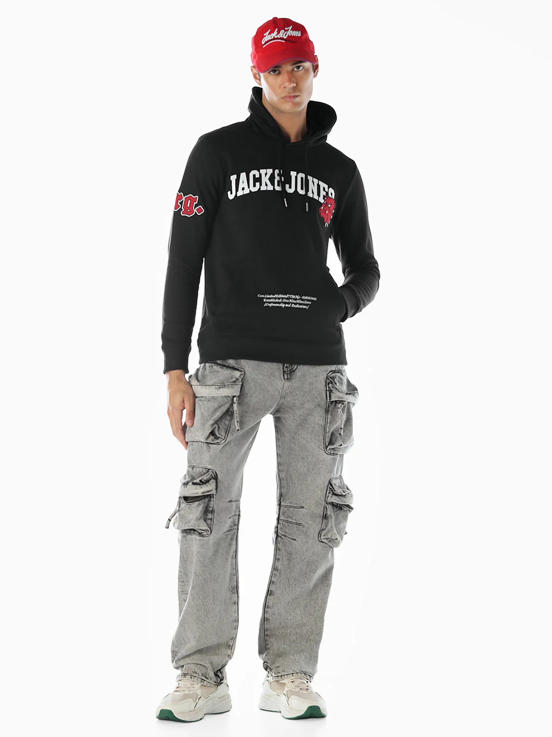 Applique Patchwork Oversized Hoodie - Image 7