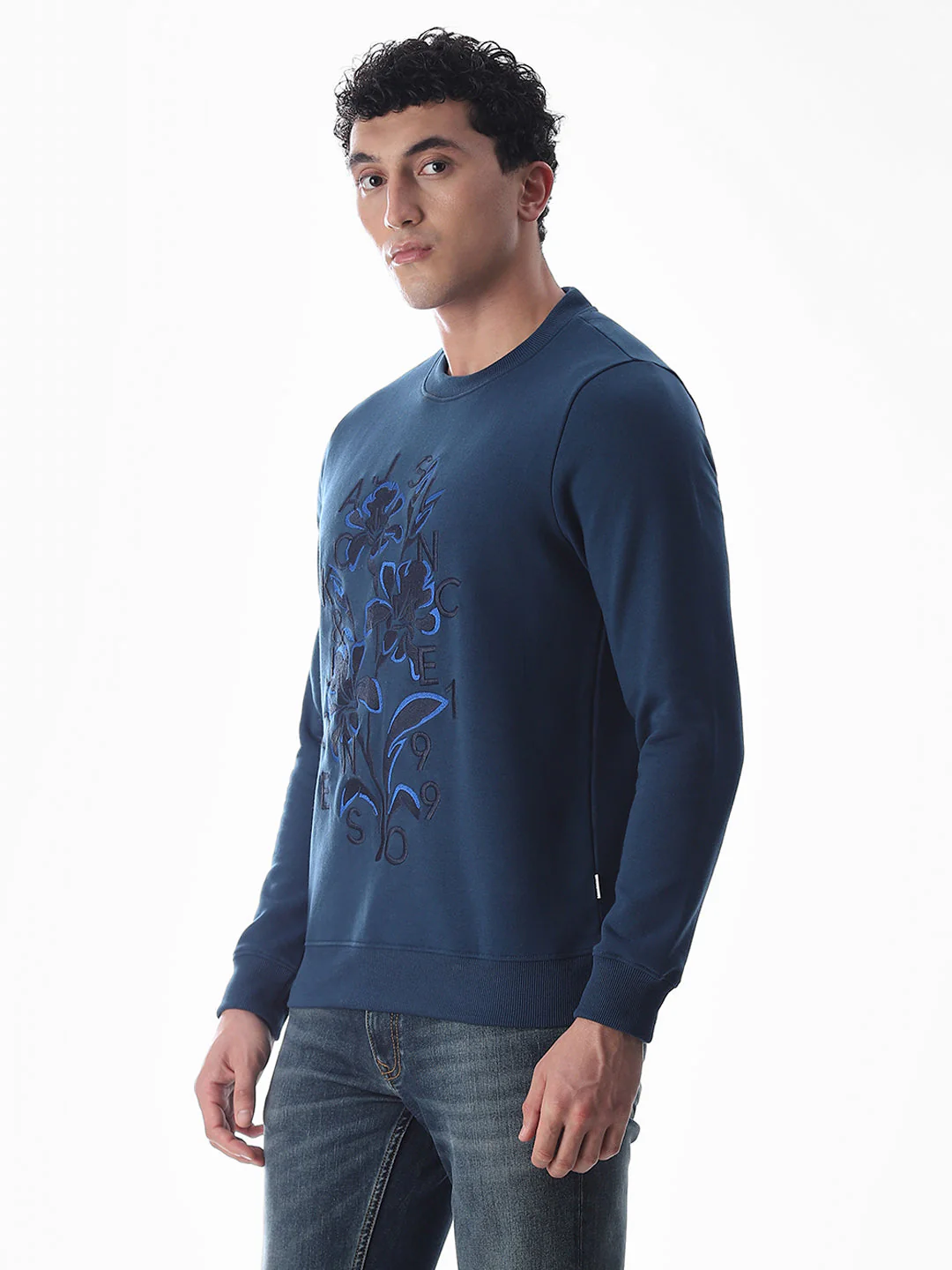 Embroidered Print Sweatshirt - Image 3