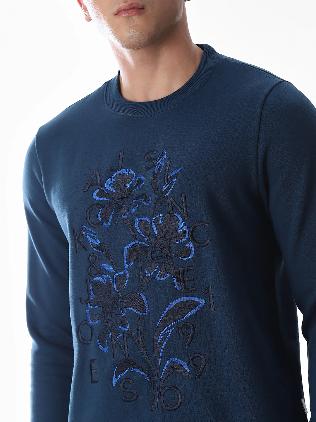 Embroidered Print Sweatshirt - Image 5