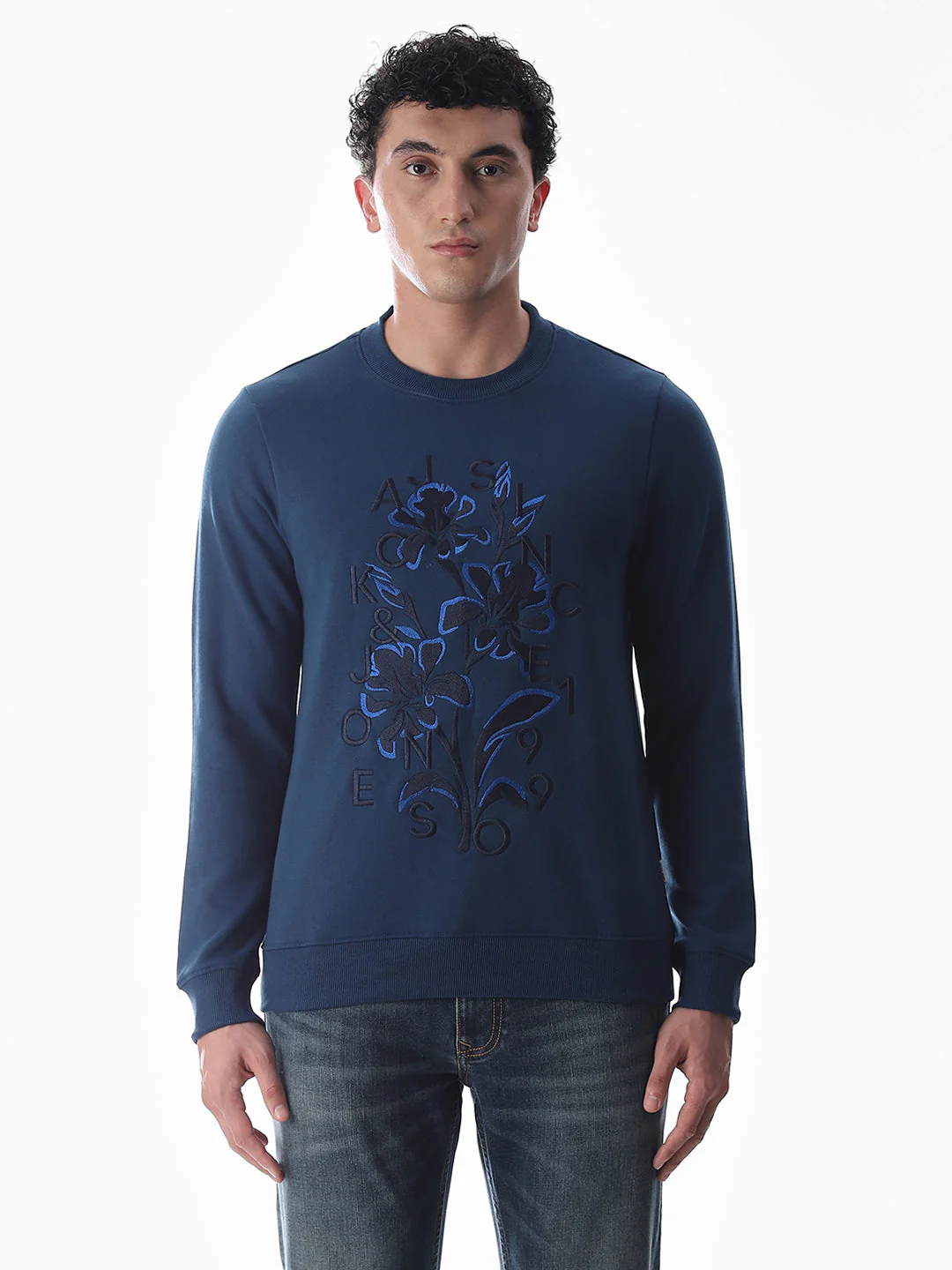 Embroidered Print Sweatshirt - Image 8