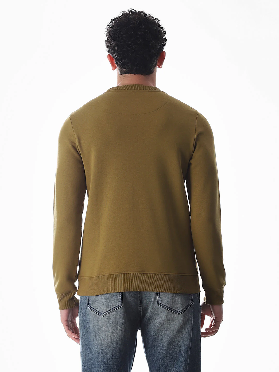 Embroidered Print Sweatshirt - Brown - Image 9