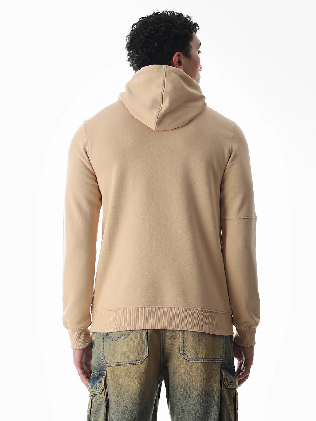 Beige Hooded Sweatshirt - Image 4