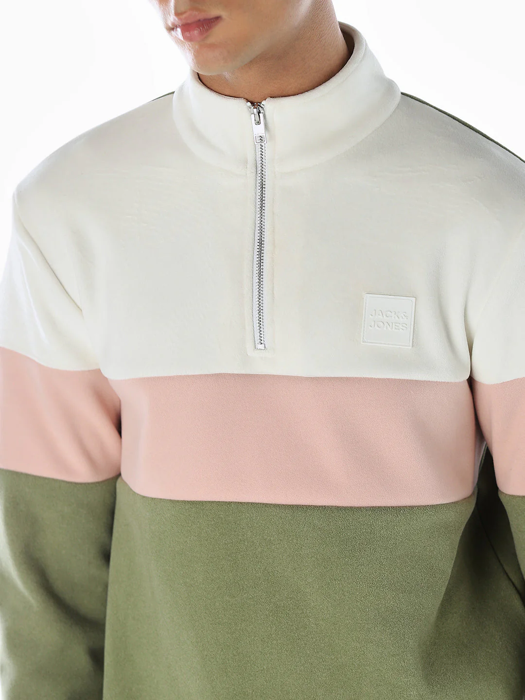 High Neck Colourblocked Sweatshirt - Image 5