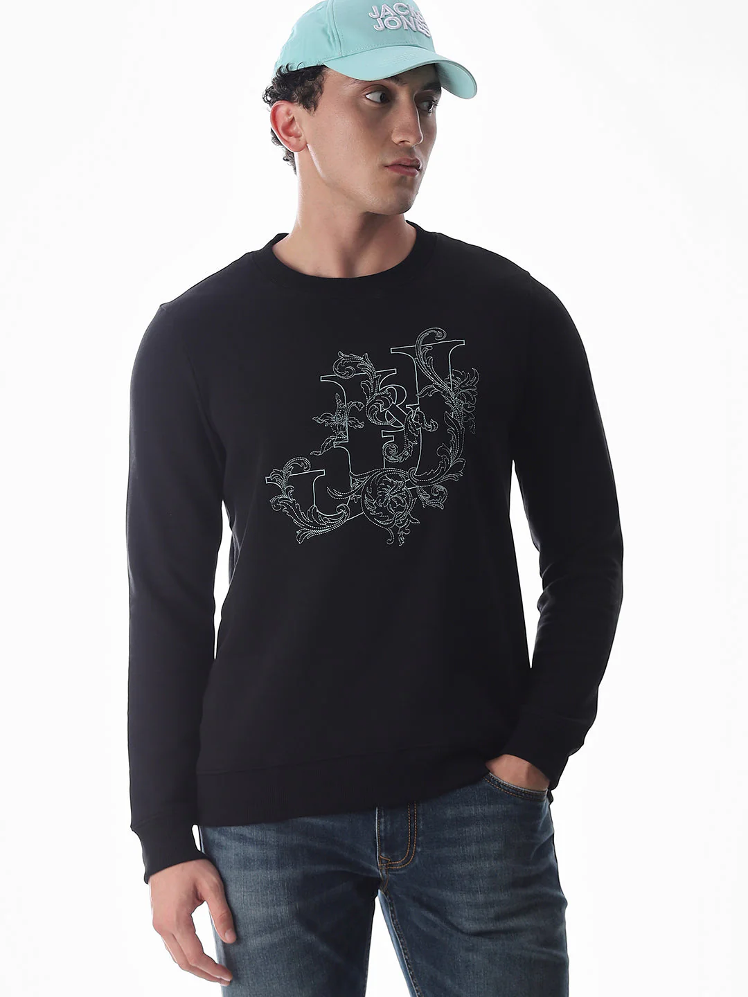 Embroidered Text Sweatshirt
