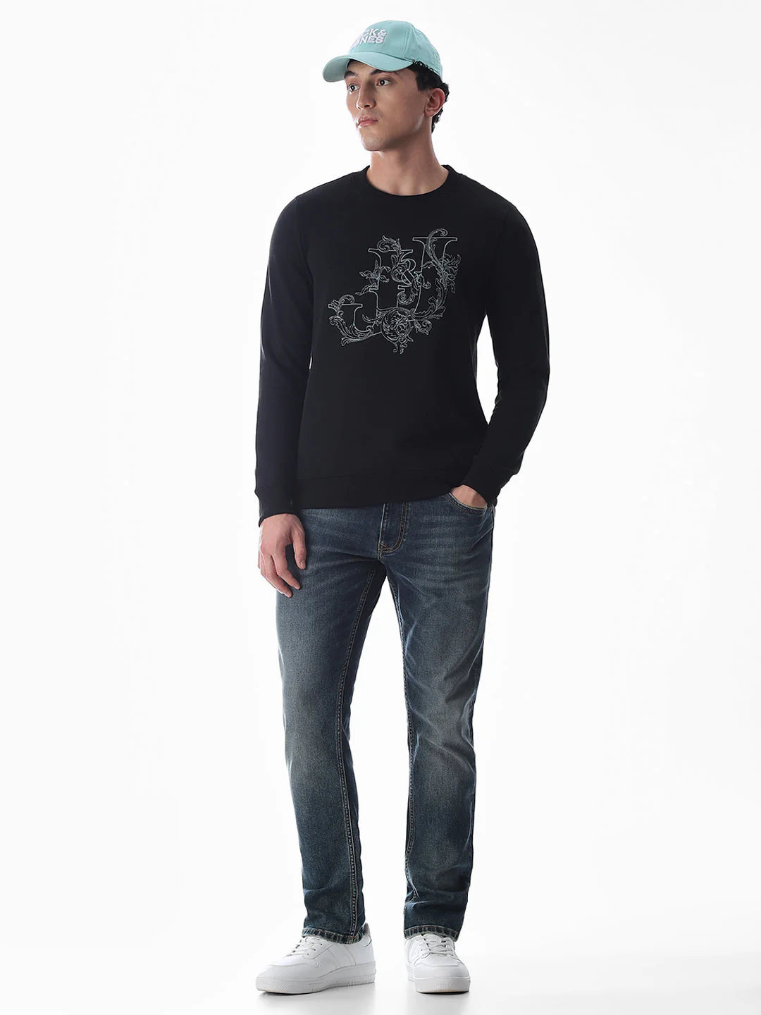 Embroidered Text Sweatshirt - Image 6