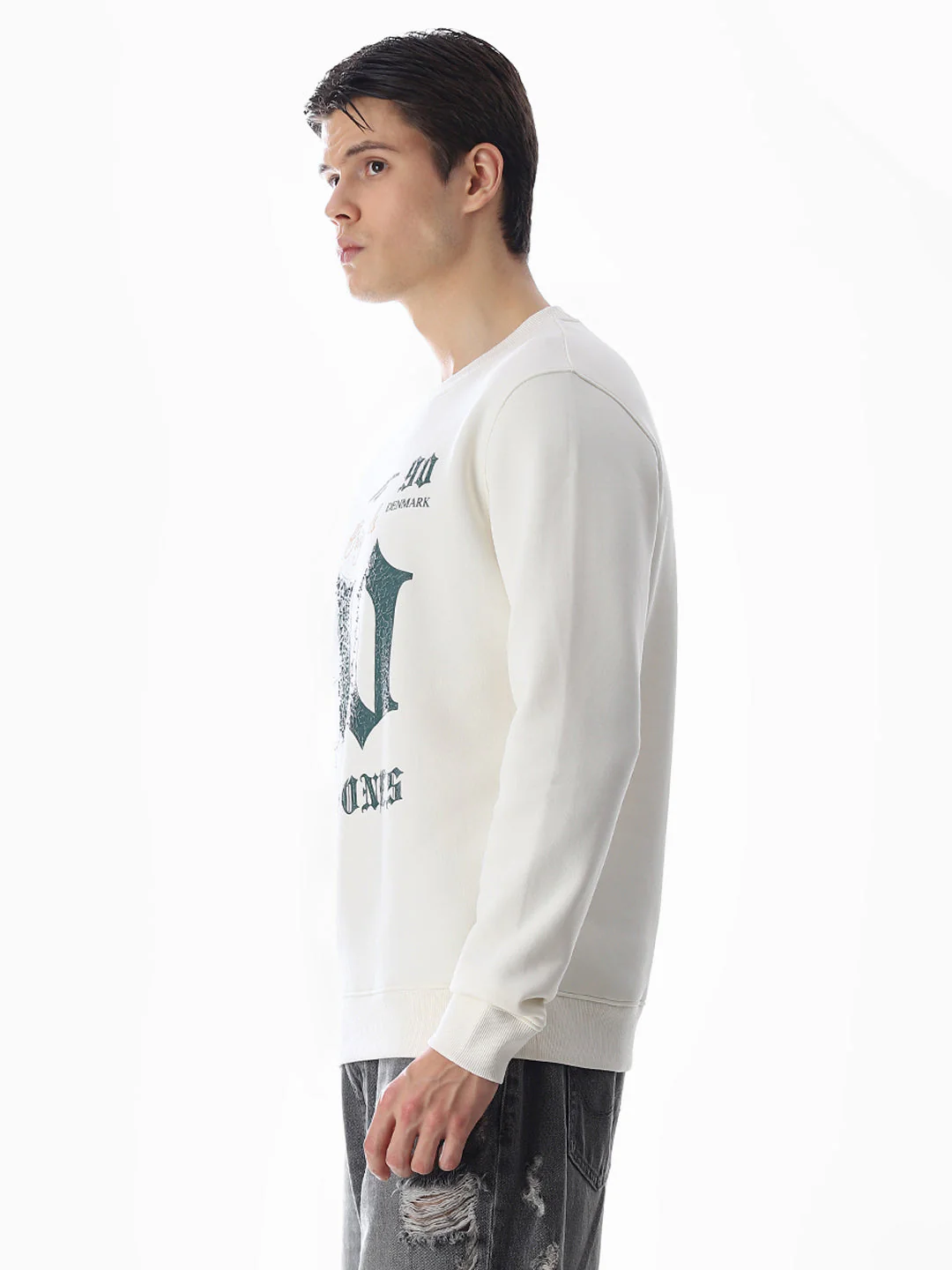 Typographic Print Sweatshirt - Image 3
