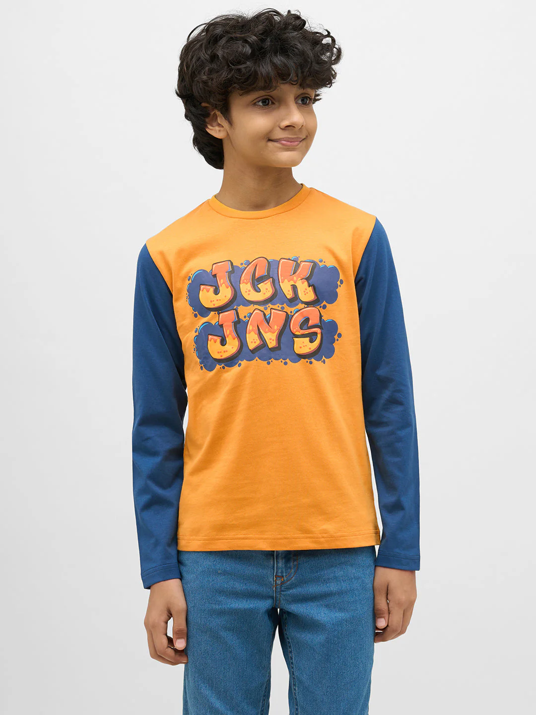 Boys Colourblocked Full Sleeves T-shirt - Image 2