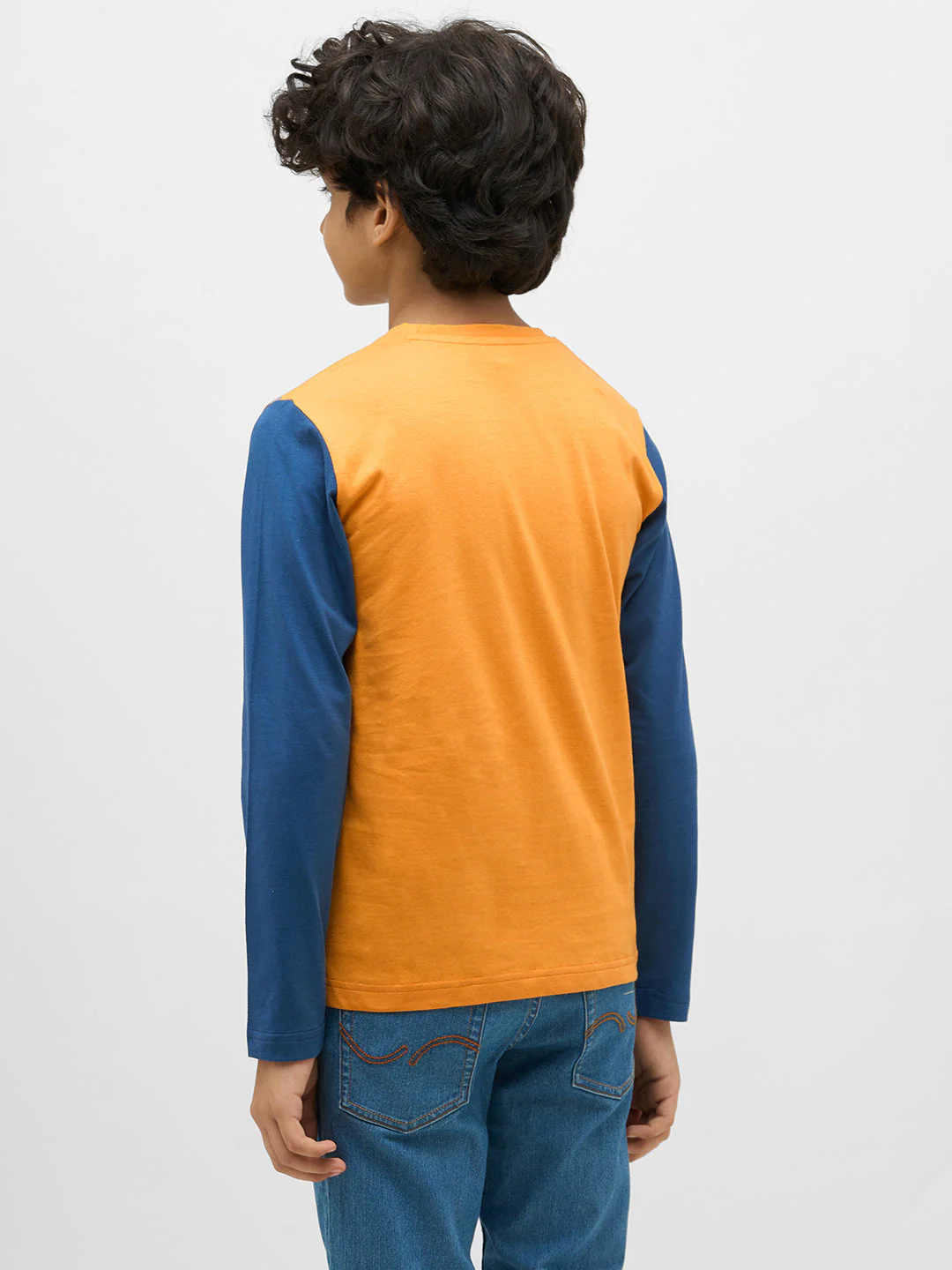 Boys Colourblocked Full Sleeves T-shirt - Image 3