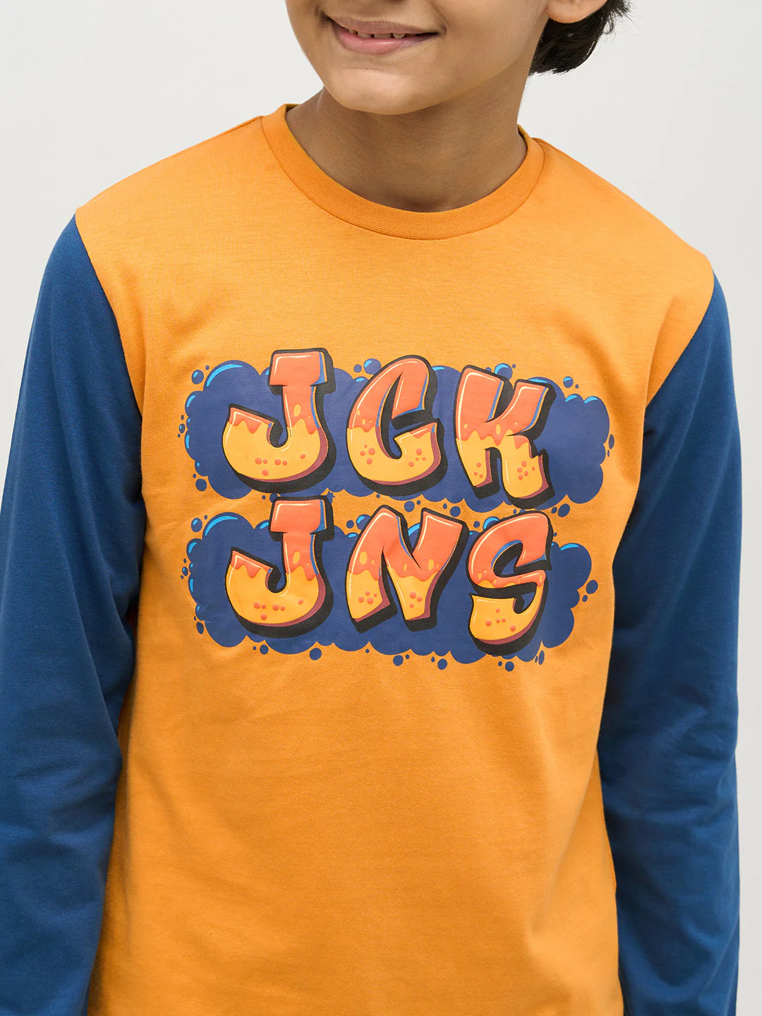 Boys Colourblocked Full Sleeves T-shirt - Image 6