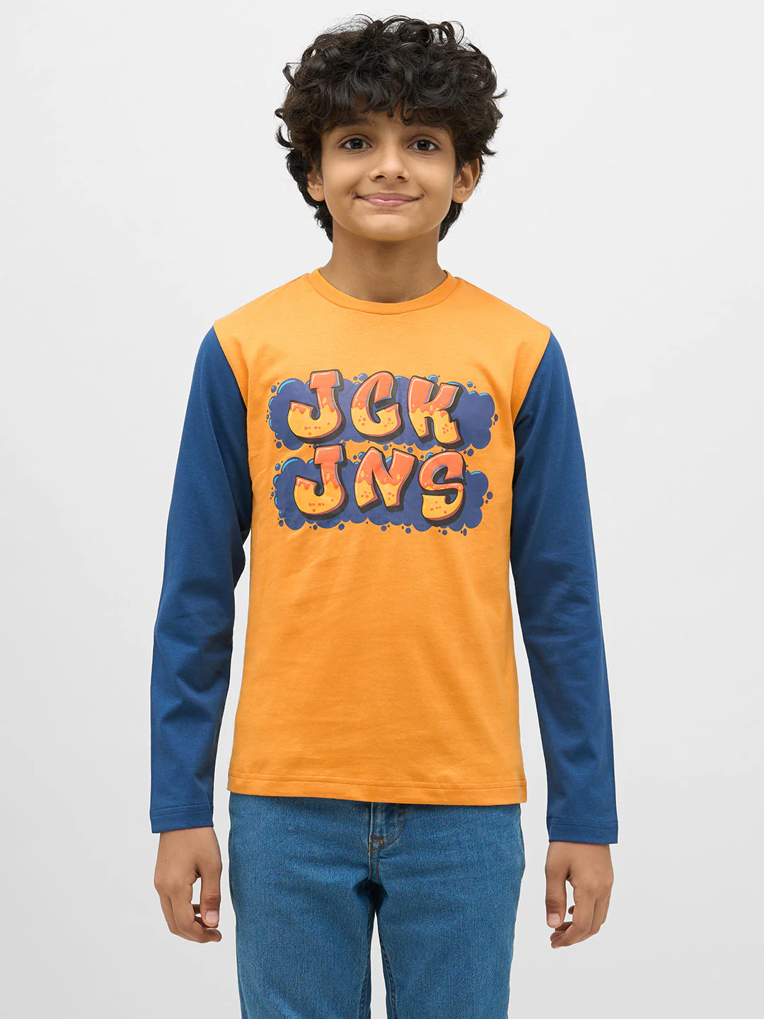 Boys Colourblocked Full Sleeves T-shirt - Image 8