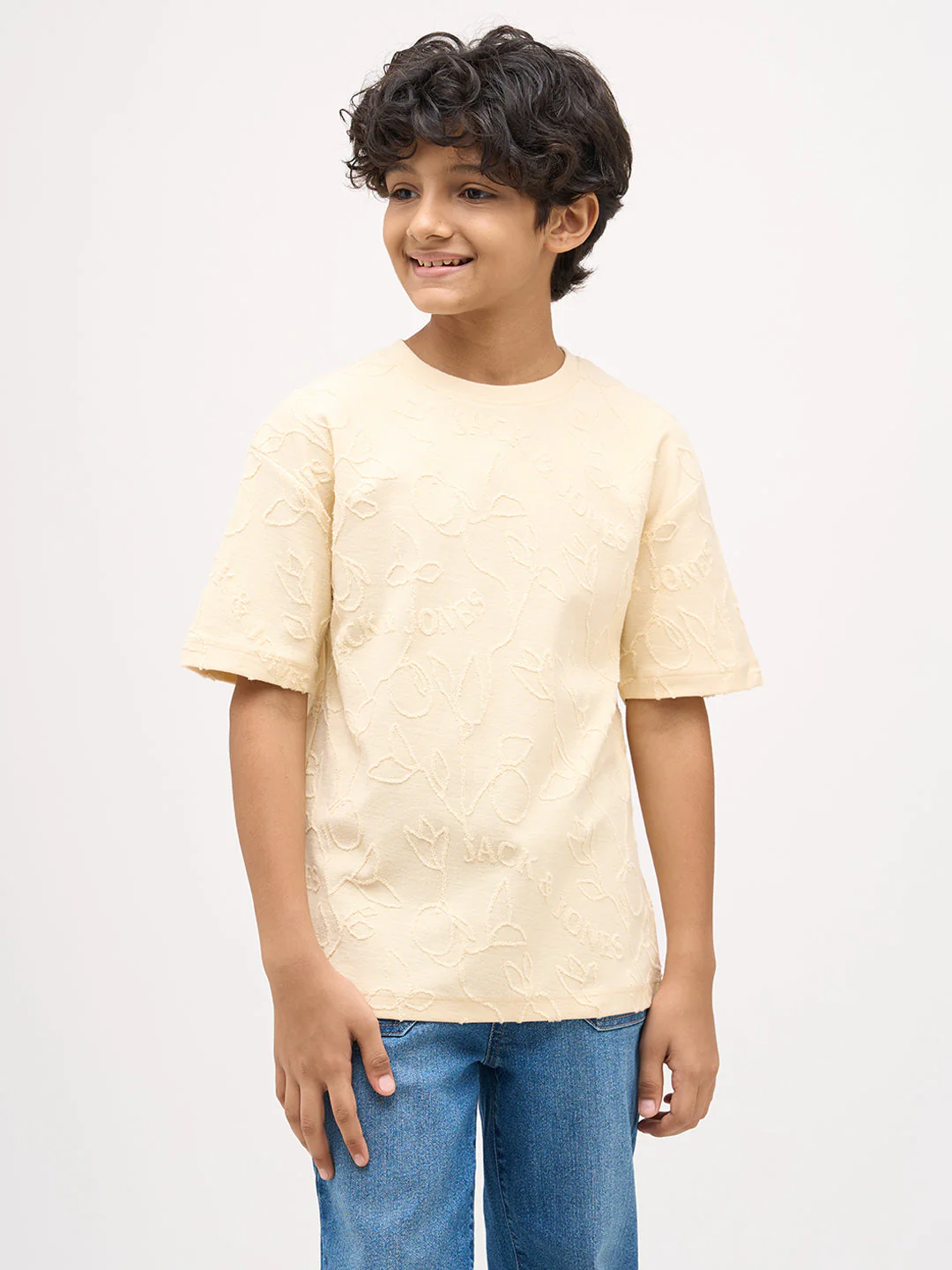 Boys Jacquard Oversized T-shirt - Image 2