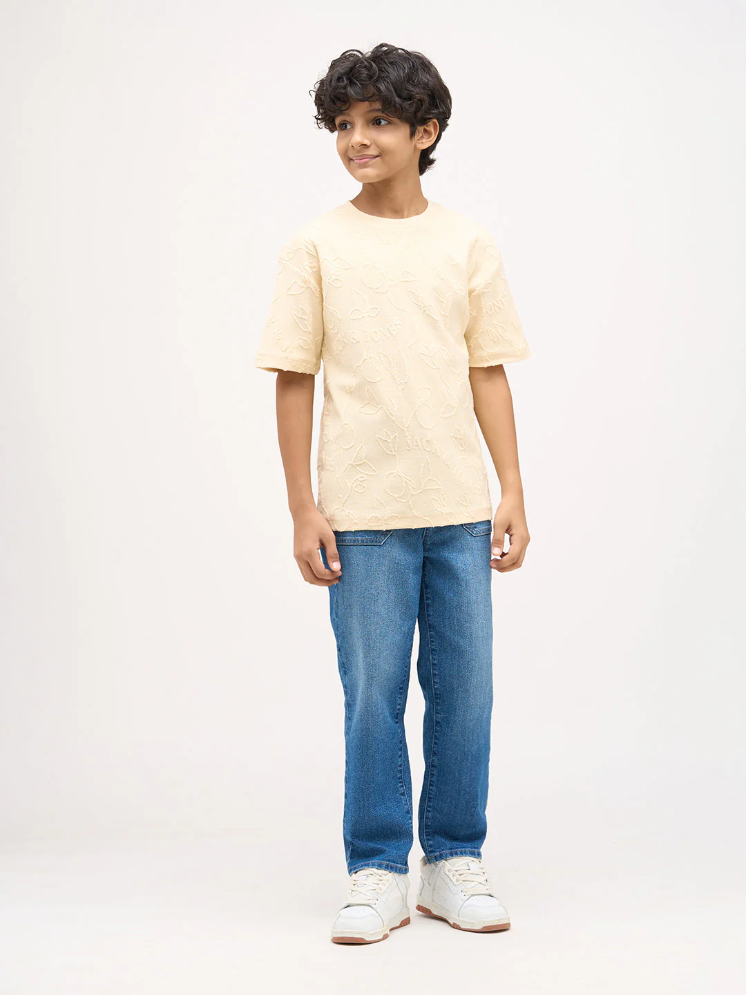 Boys Jacquard Oversized T-shirt - Image 5