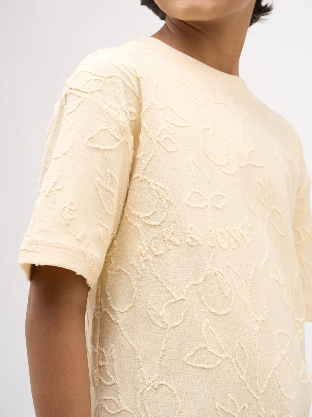 Boys Jacquard Oversized T-shirt - Image 6