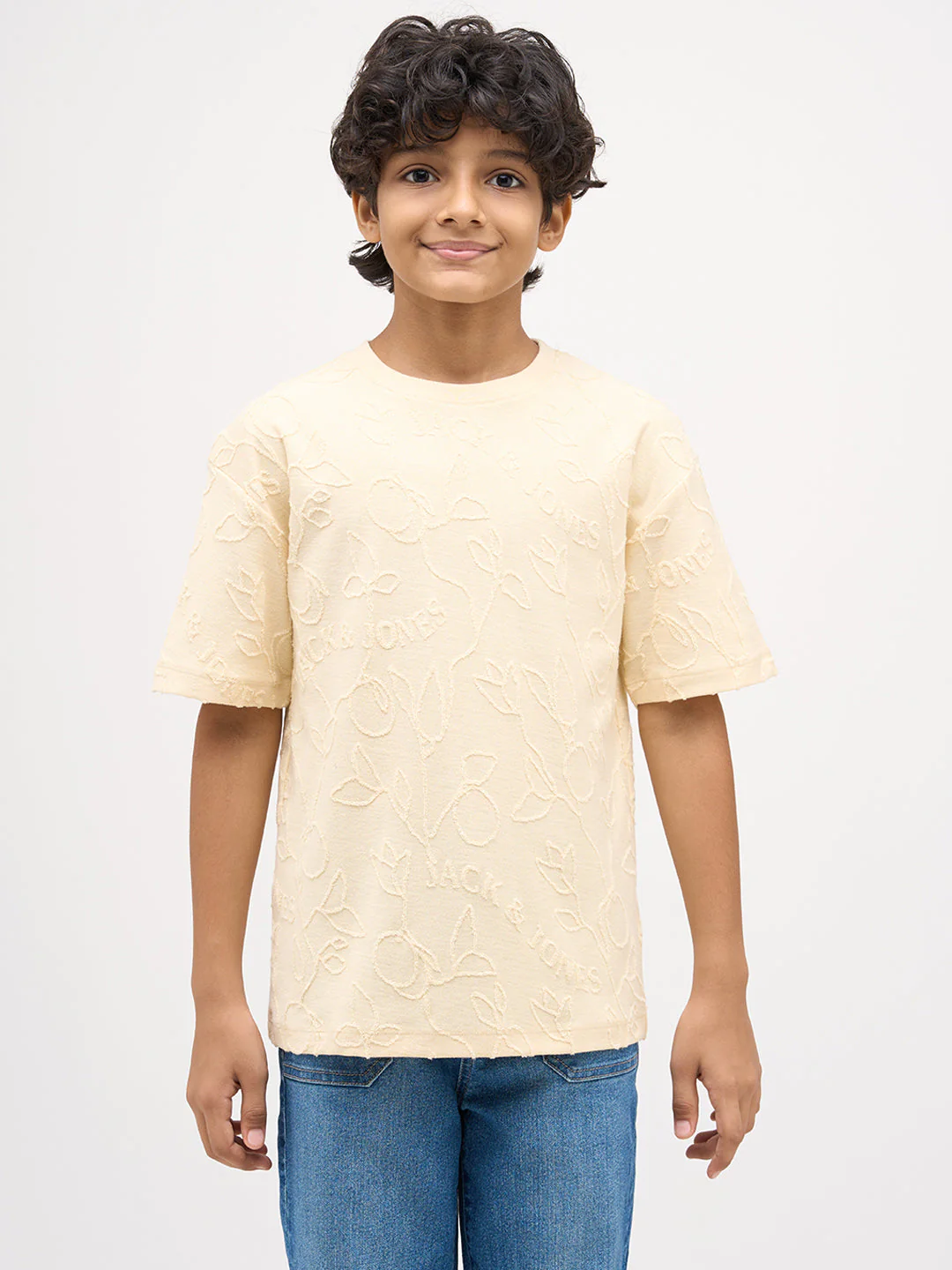 Boys Jacquard Oversized T-shirt - Image 8