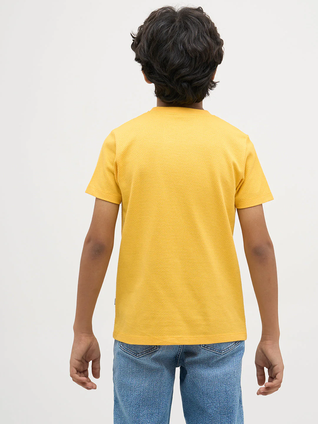 Yellow Embroidered Dog Print T-Shirt - Image 9