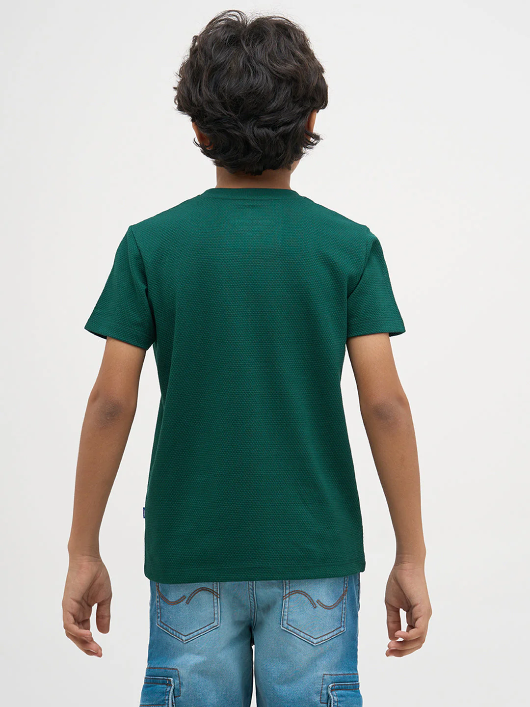 Green Embroidered Dog Print T-Shirt - Image 9