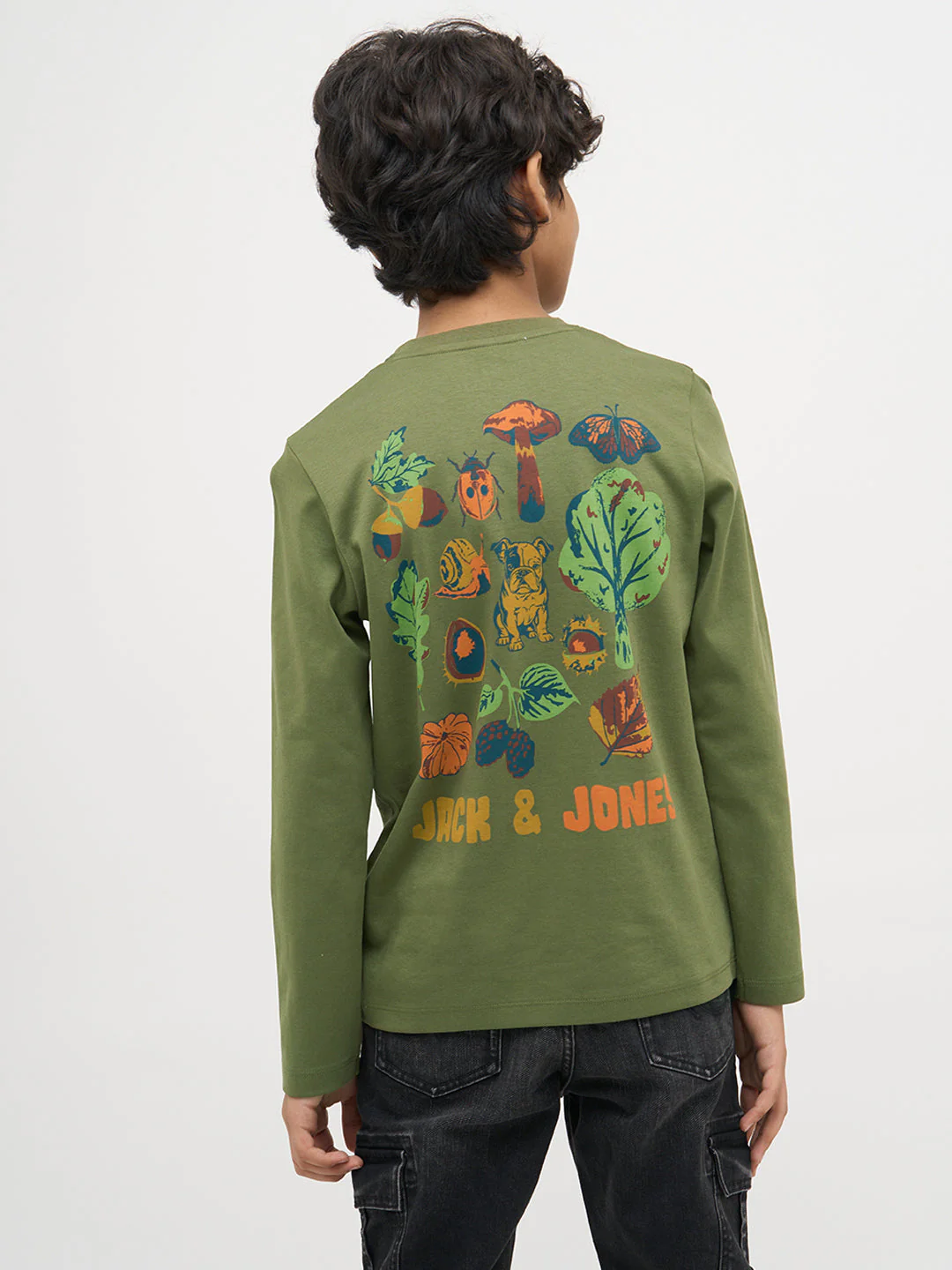 Green Doggo Print Full Sleeves T-Shirt - Image 4
