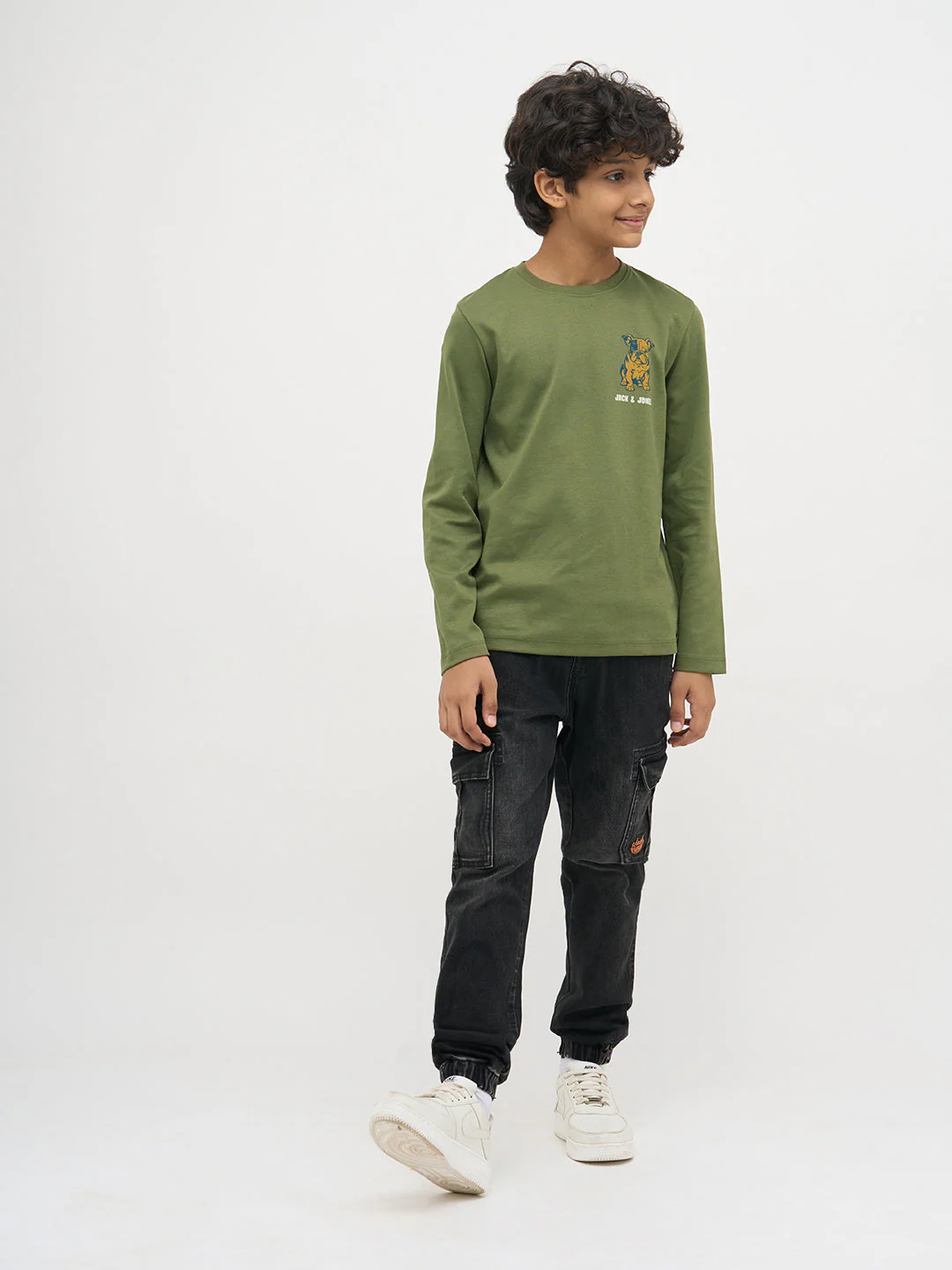 Green Doggo Print Full Sleeves T-Shirt - Image 5