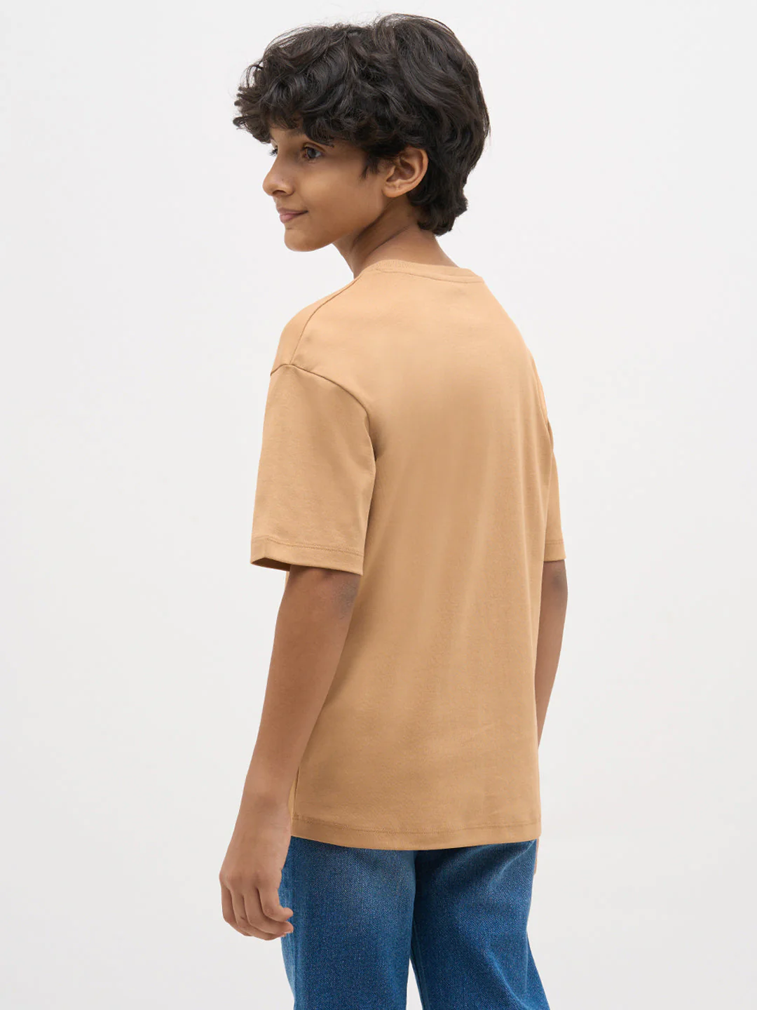 Brown Embroidered Print T-Shirt - Image 4