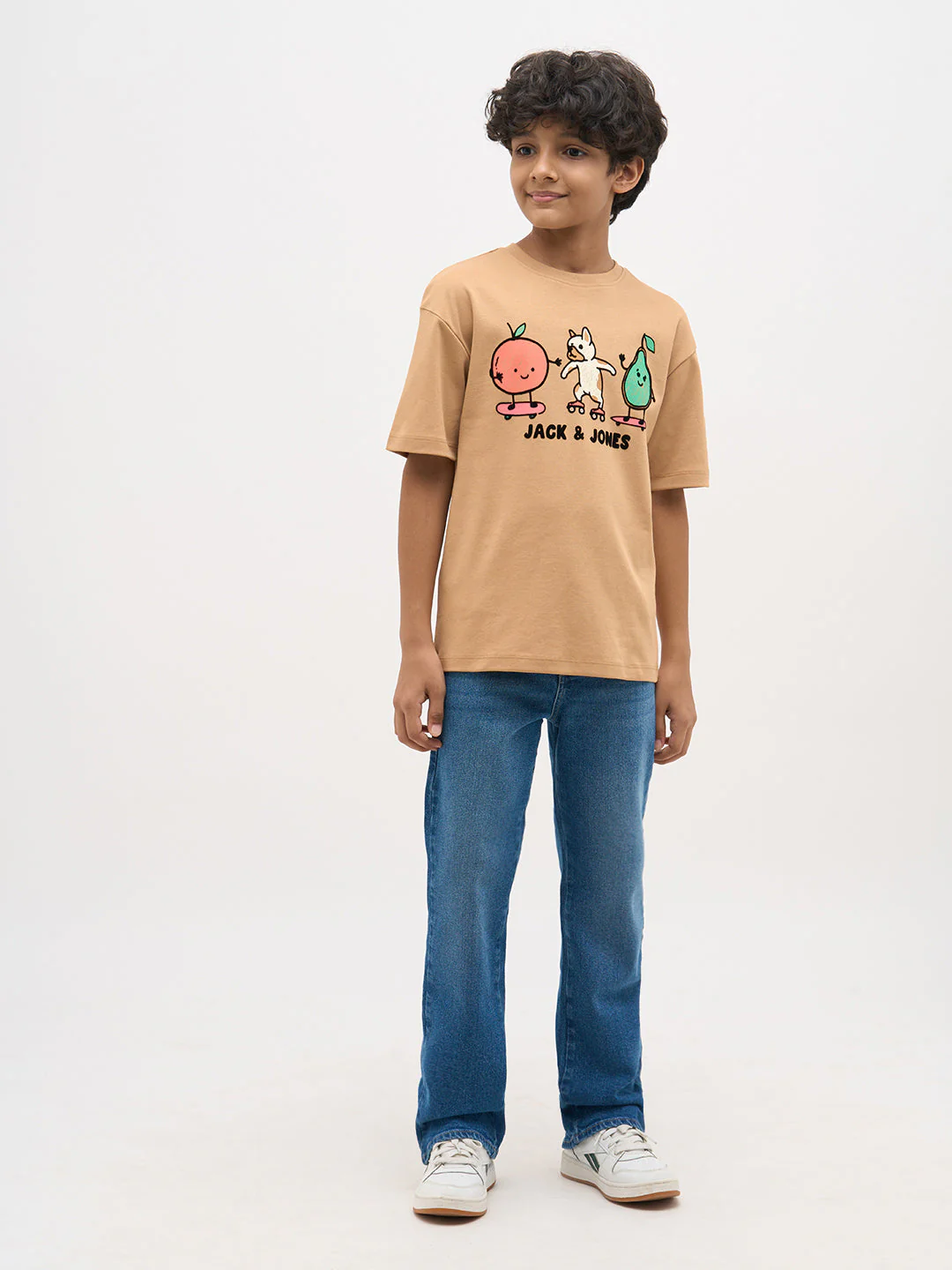 Brown Embroidered Print T-Shirt - Image 5