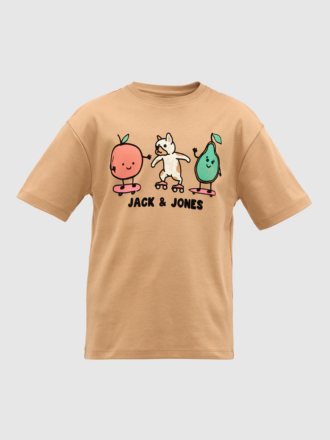 Brown Embroidered Print T-Shirt - Image 7