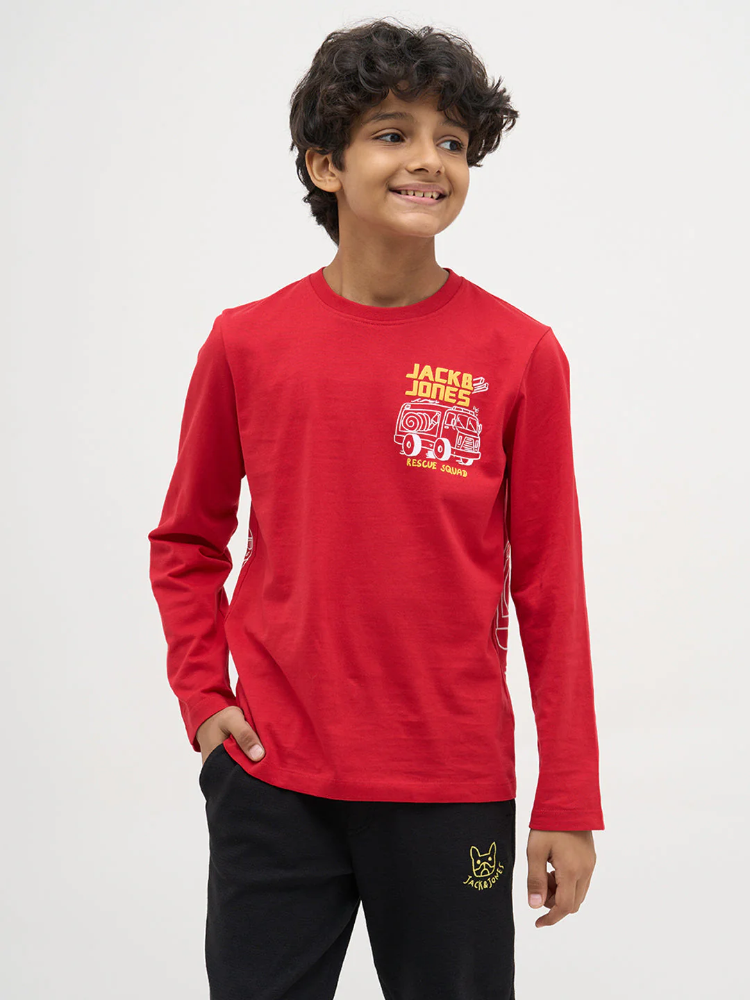 Red Printed Cotton T-Shirt - Image 2