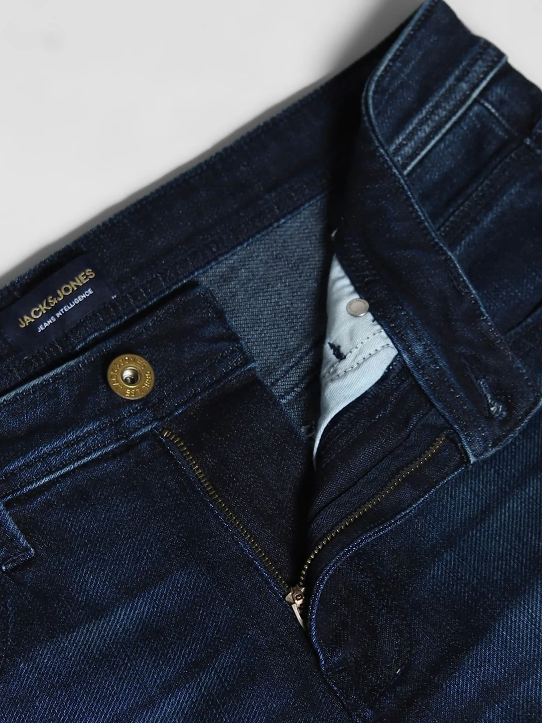 Dark Blue Brak Slim Fit Cropped Jeans - Image 5