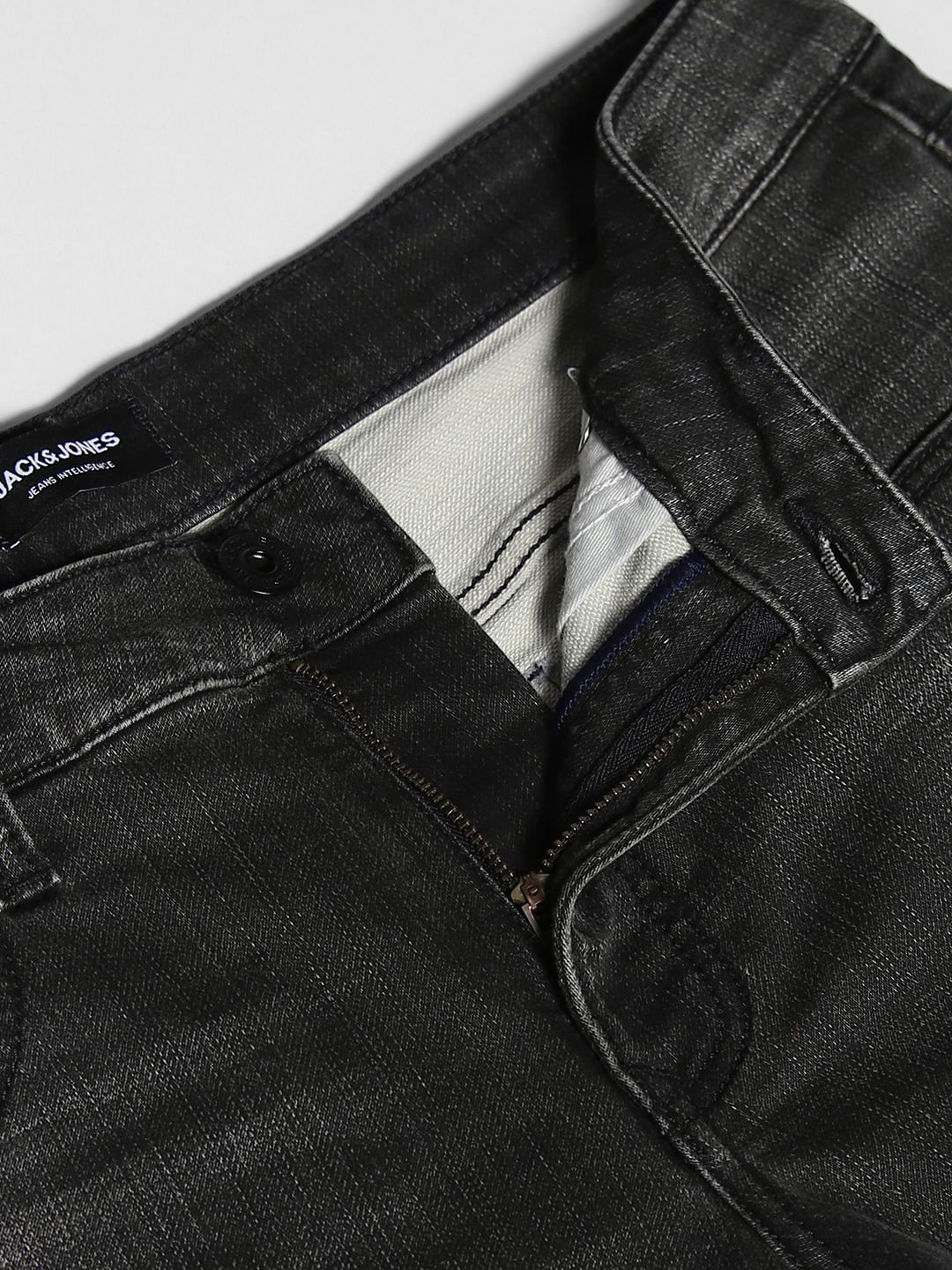 Olive Green Brak Slim Fit Cropped Jeans - Image 5
