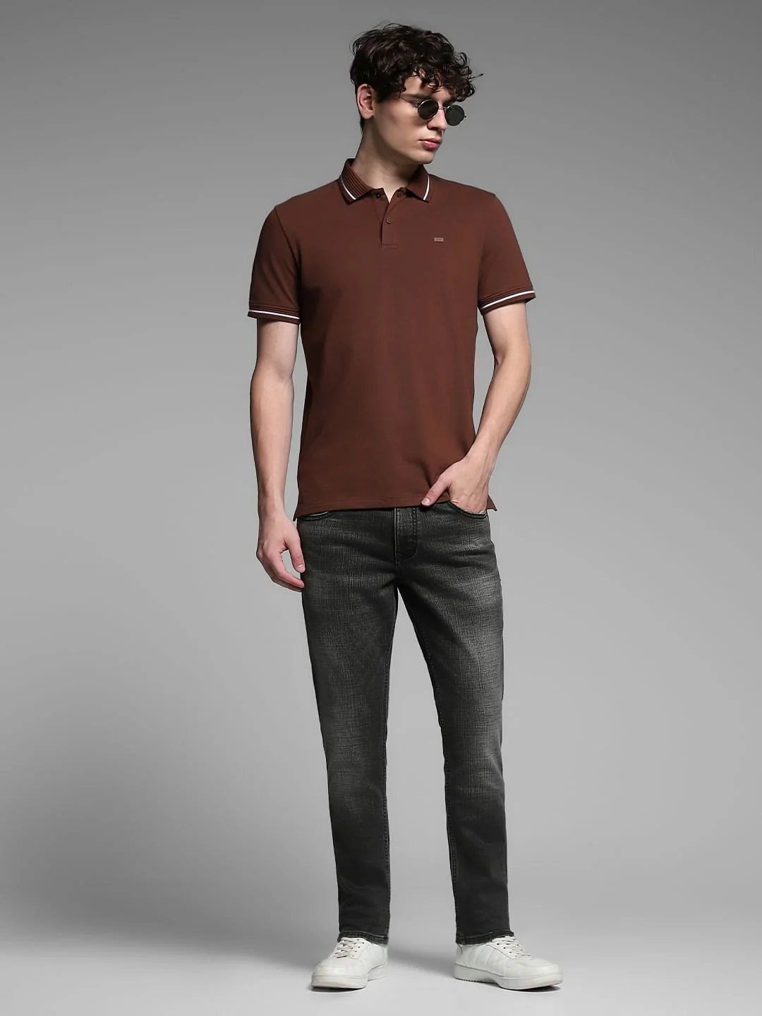 Olive Green Brak Slim Fit Cropped Jeans - Image 6