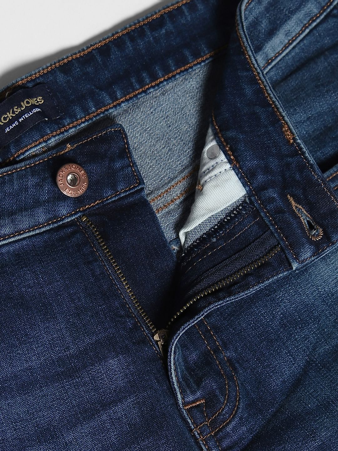 Blue Brak Slim Fit Cropped Jeans - Image 5