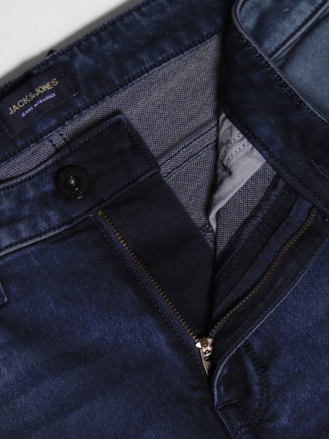 Dark Blue Knit Tim Anti Fit Jeans - Image 5