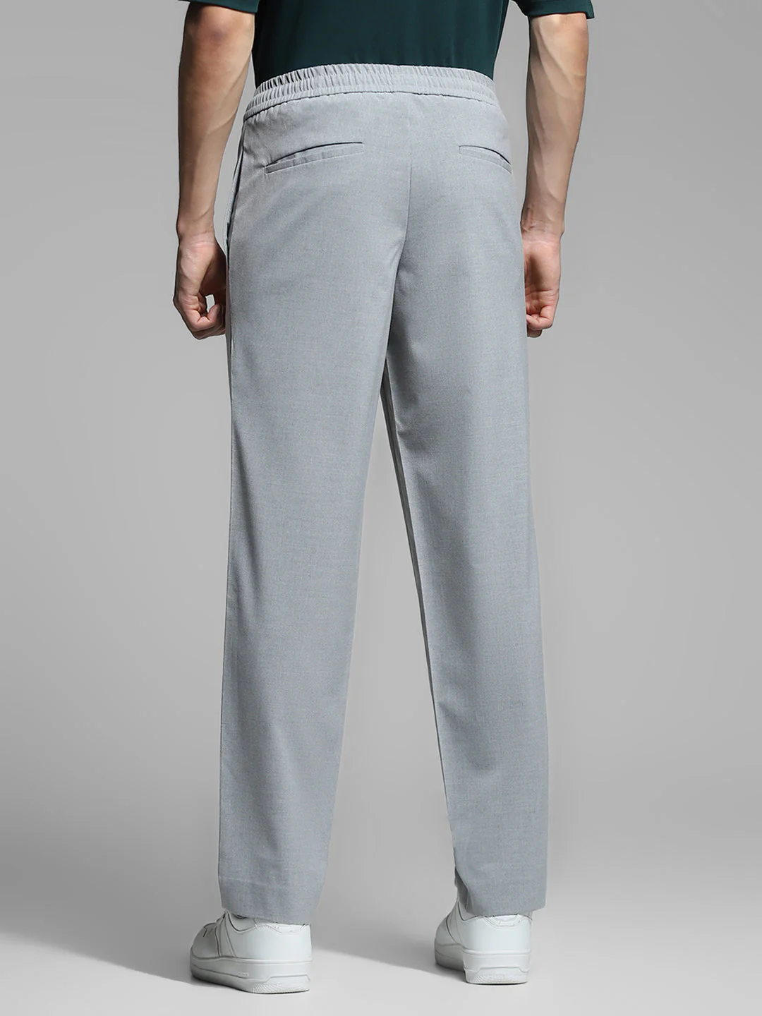 Light Grey Slim Fit Chinos - Image 3