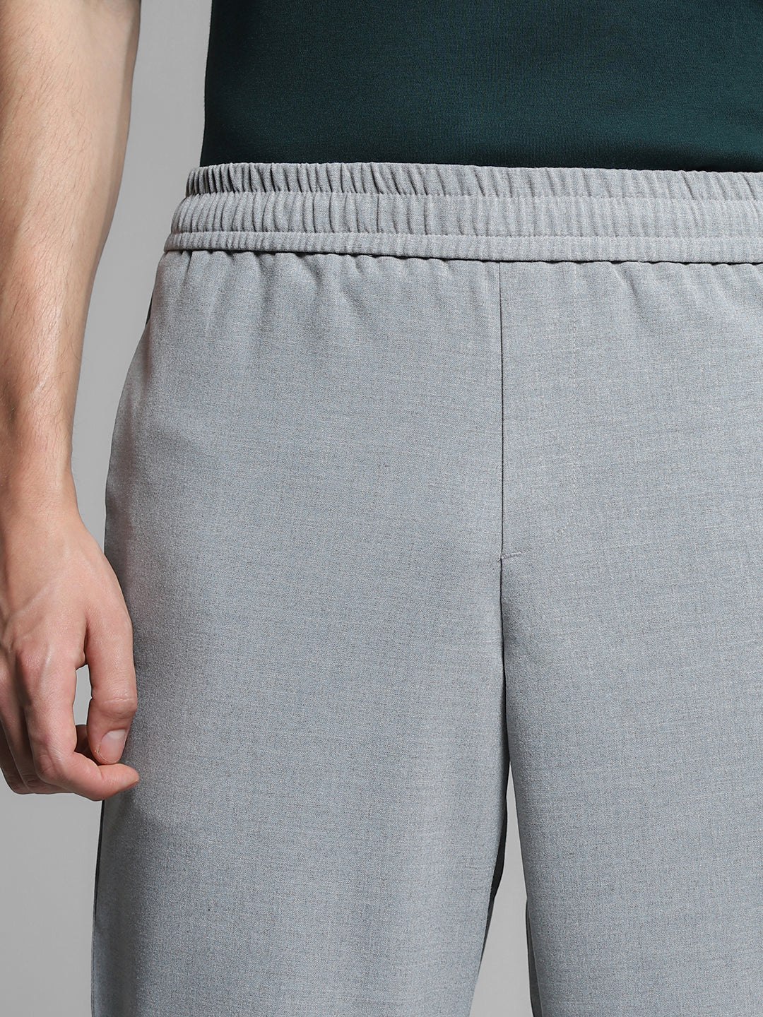 Light Grey Slim Fit Chinos - Image 4