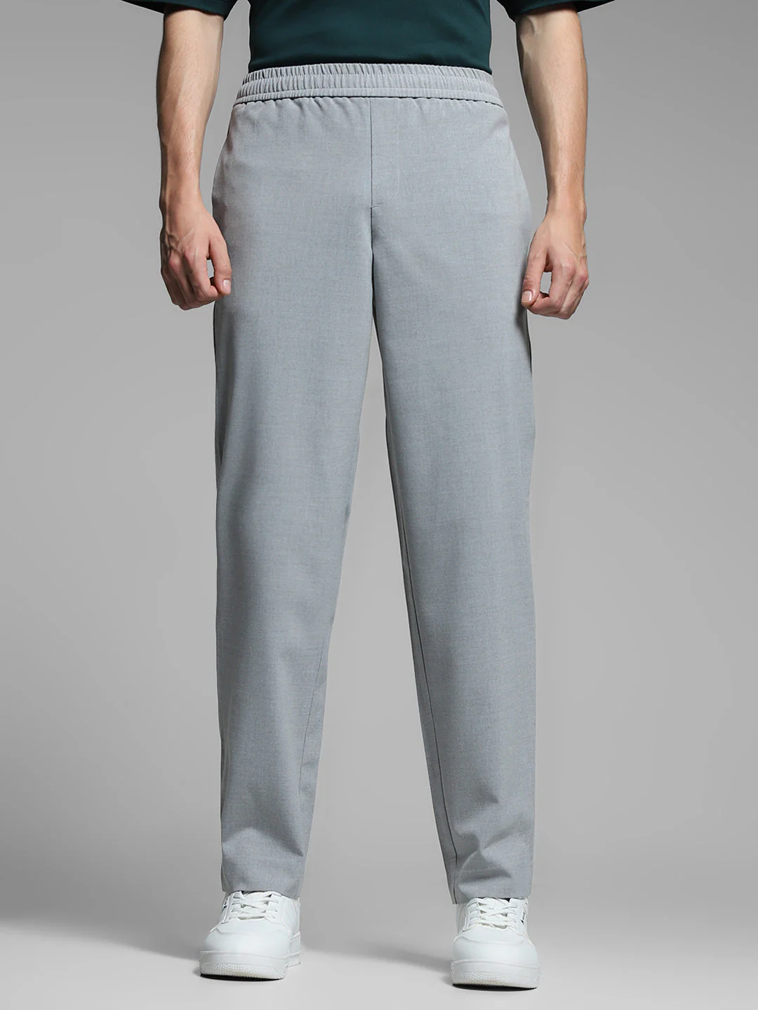 Light Grey Slim Fit Chinos - Image 7
