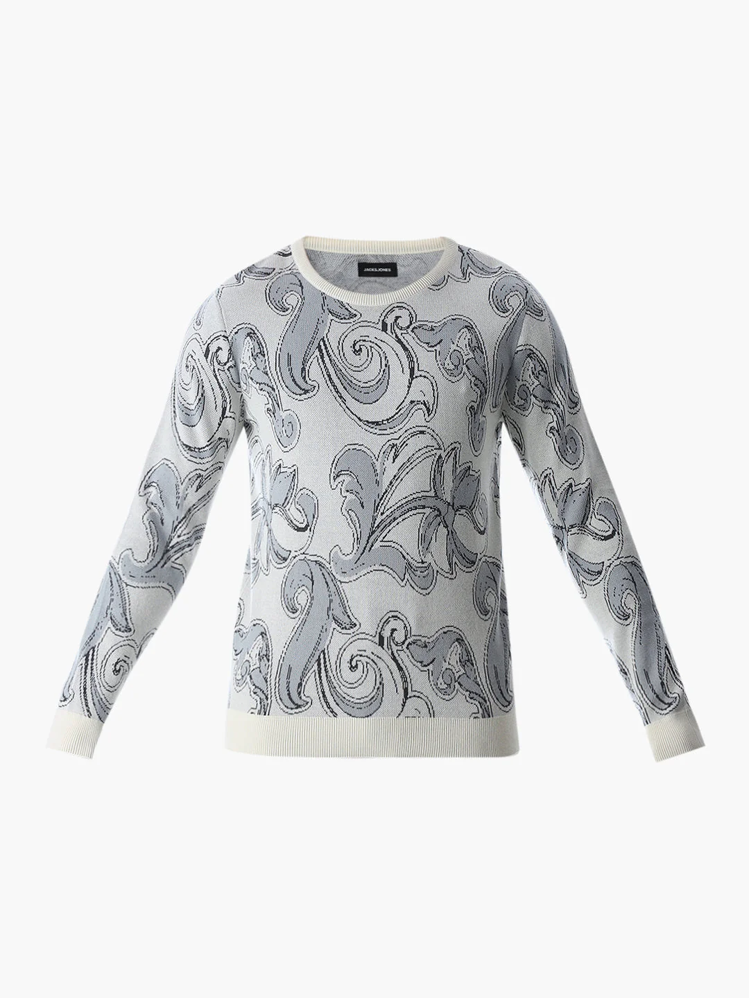 Printed Fkat Knit Pullover - Image 7