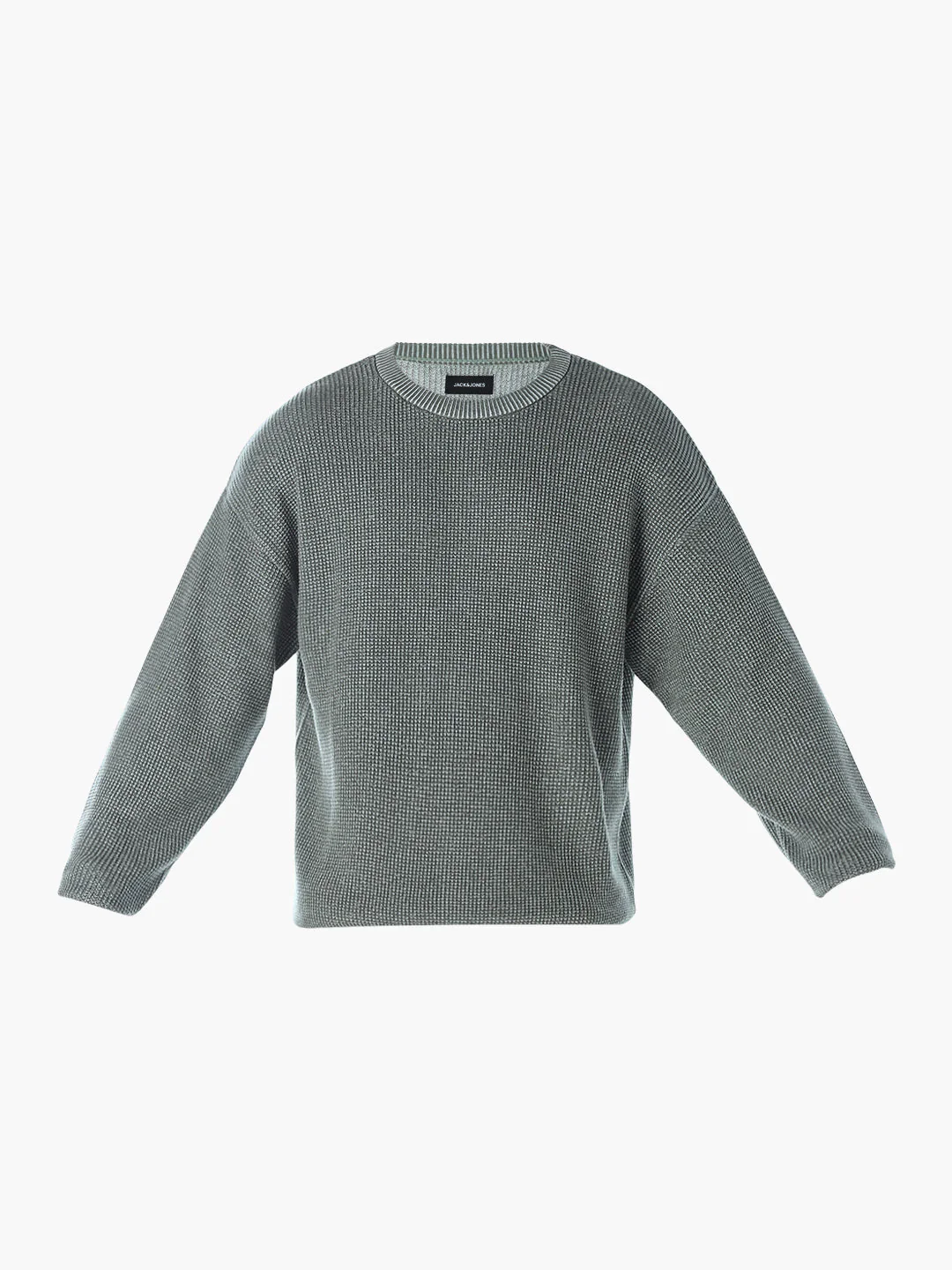 Textured Stretch Oversized Pullover - Image 7