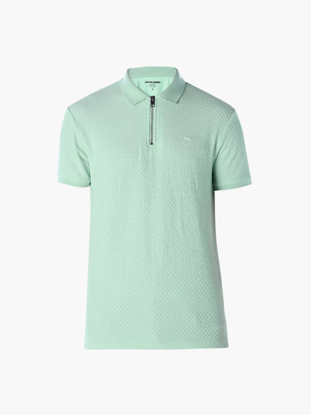 Textured Zipped Polo - Image 7