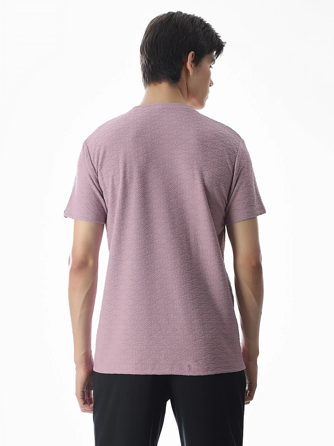 Jacquard Stretch T-shirt - Image 4