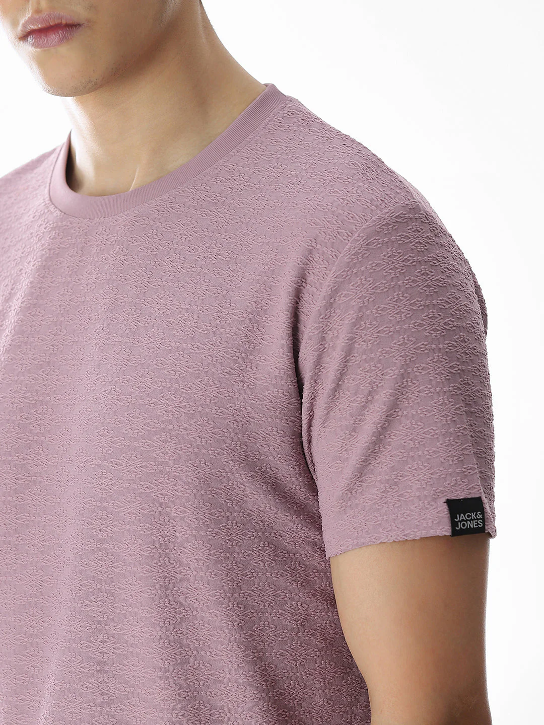Jacquard Stretch T-shirt - Image 5