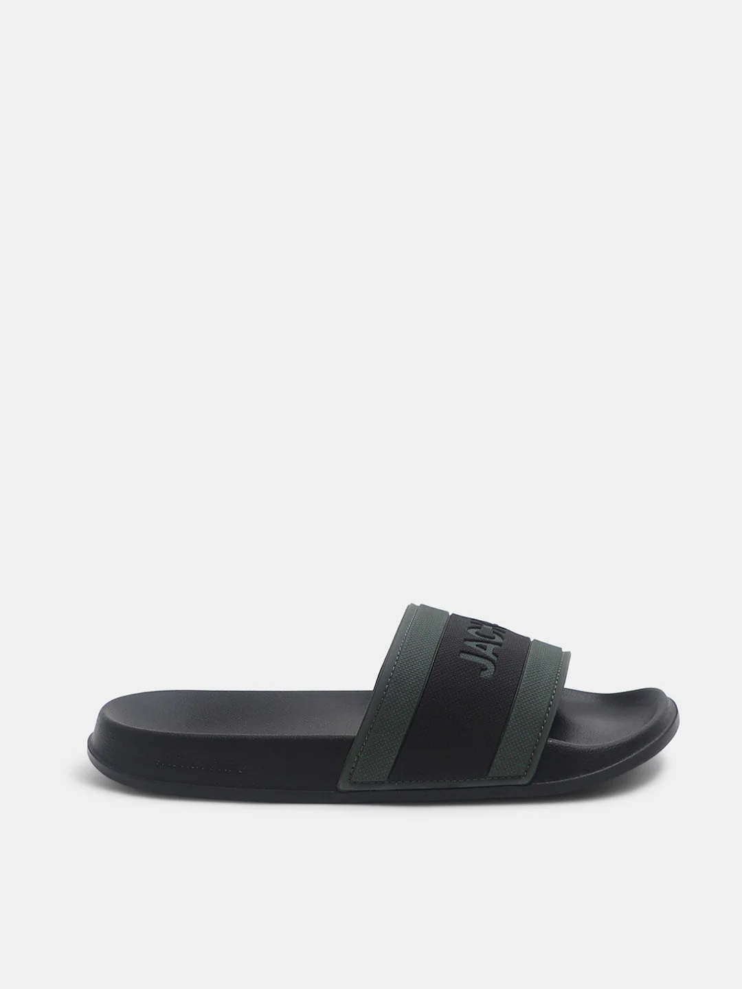 Black Logo Print Pool Sliders - Image 2