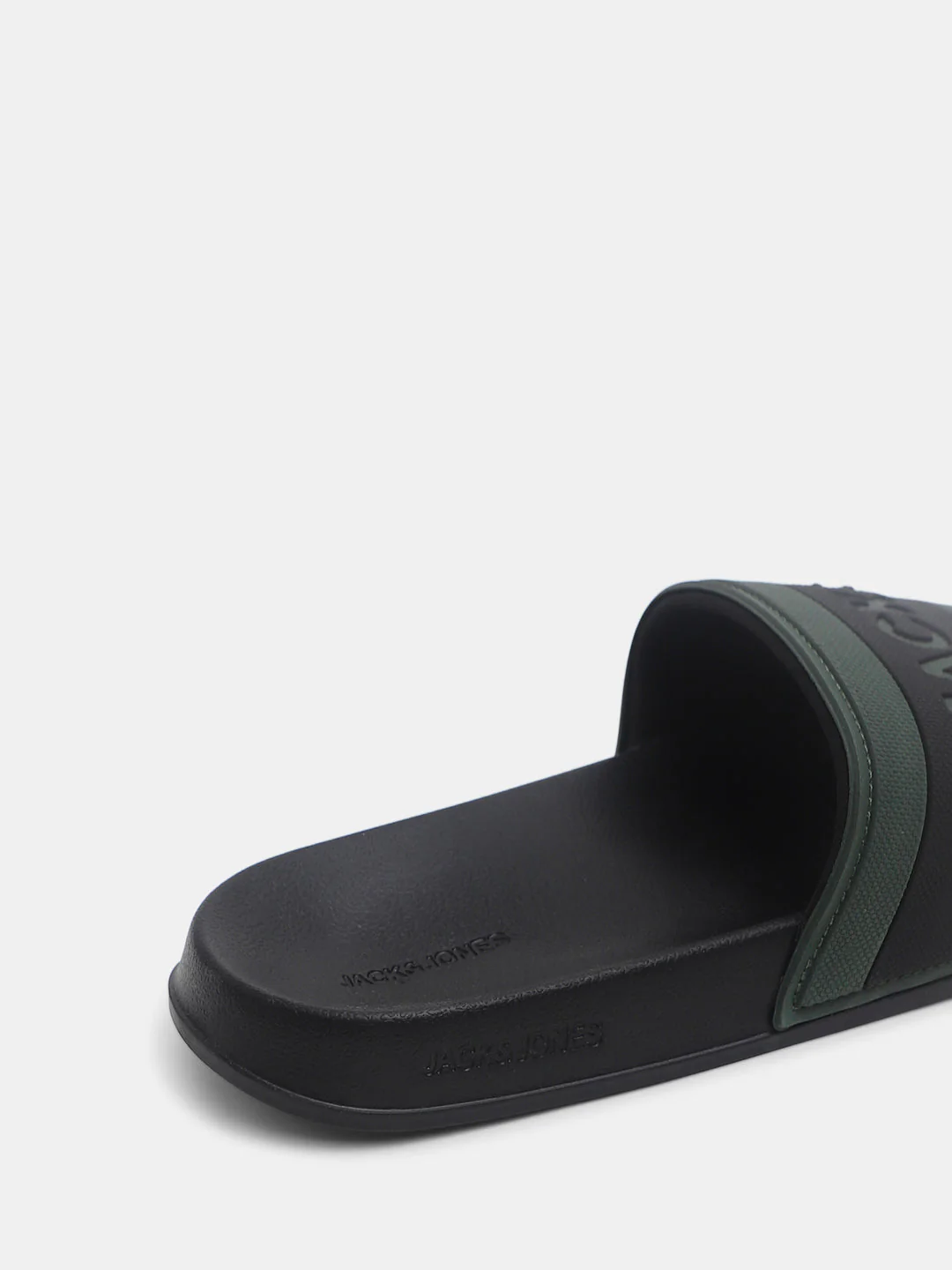 Black Logo Print Pool Sliders - Image 8