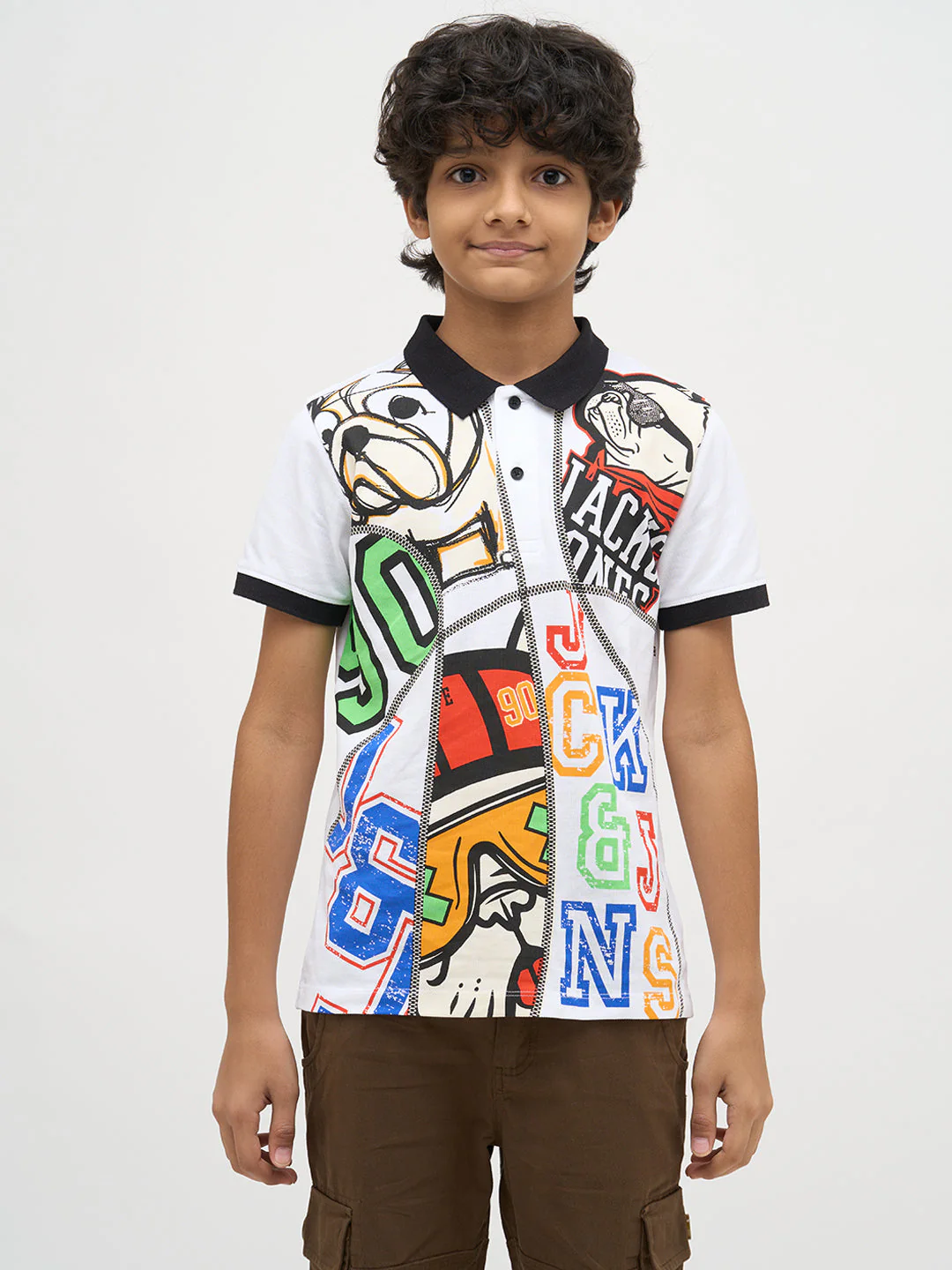Boys Printed Cotton Polo - Image 8
