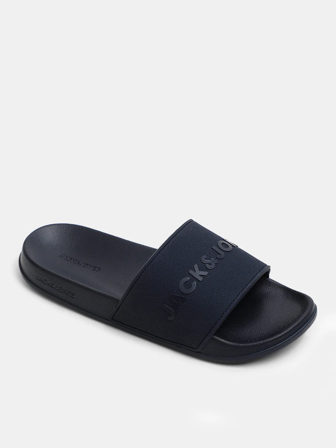 Navy Blue Glossy Logo Pool Sliders - Image 4