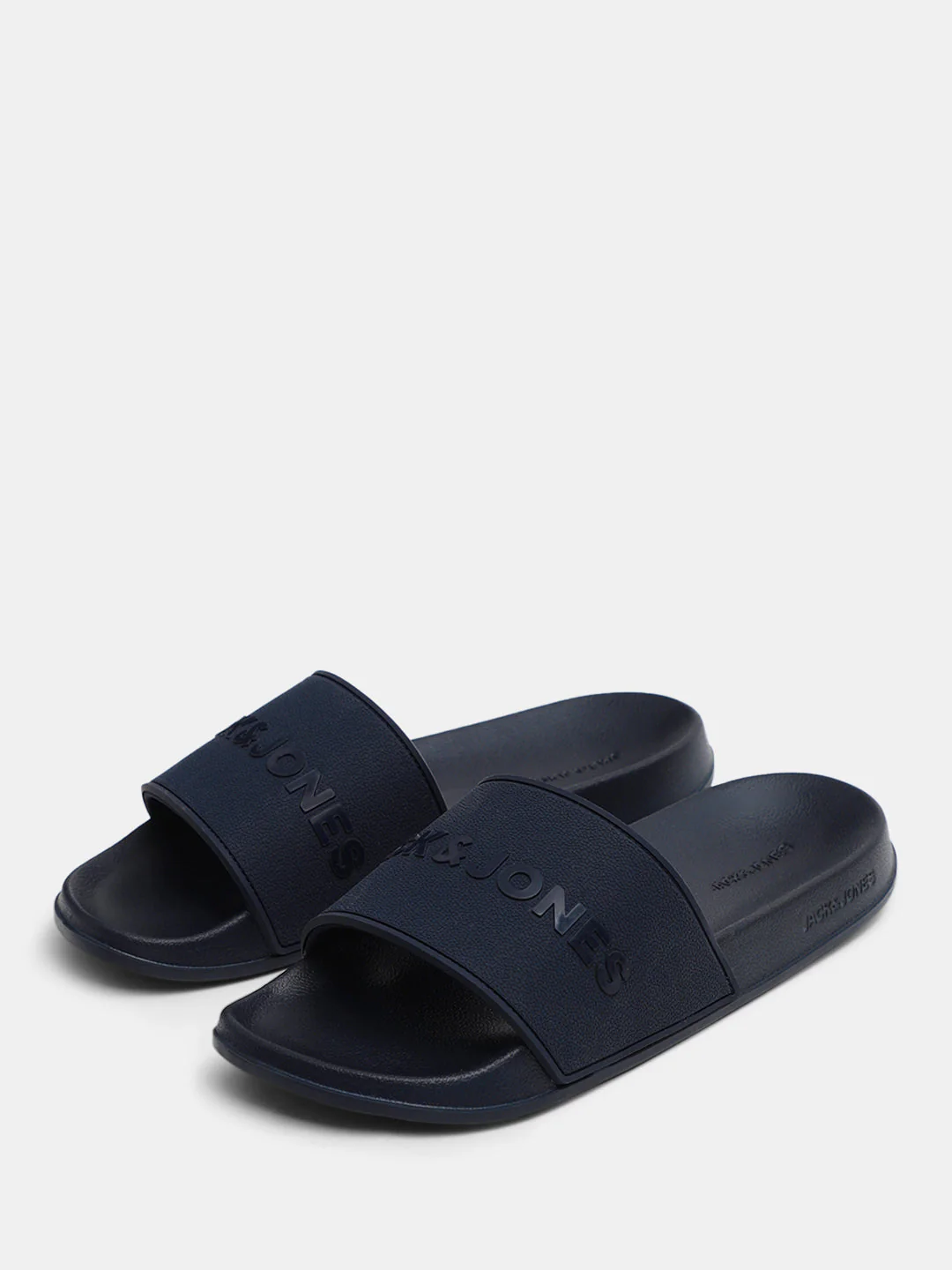 Navy Blue Glossy Logo Pool Sliders - Image 6